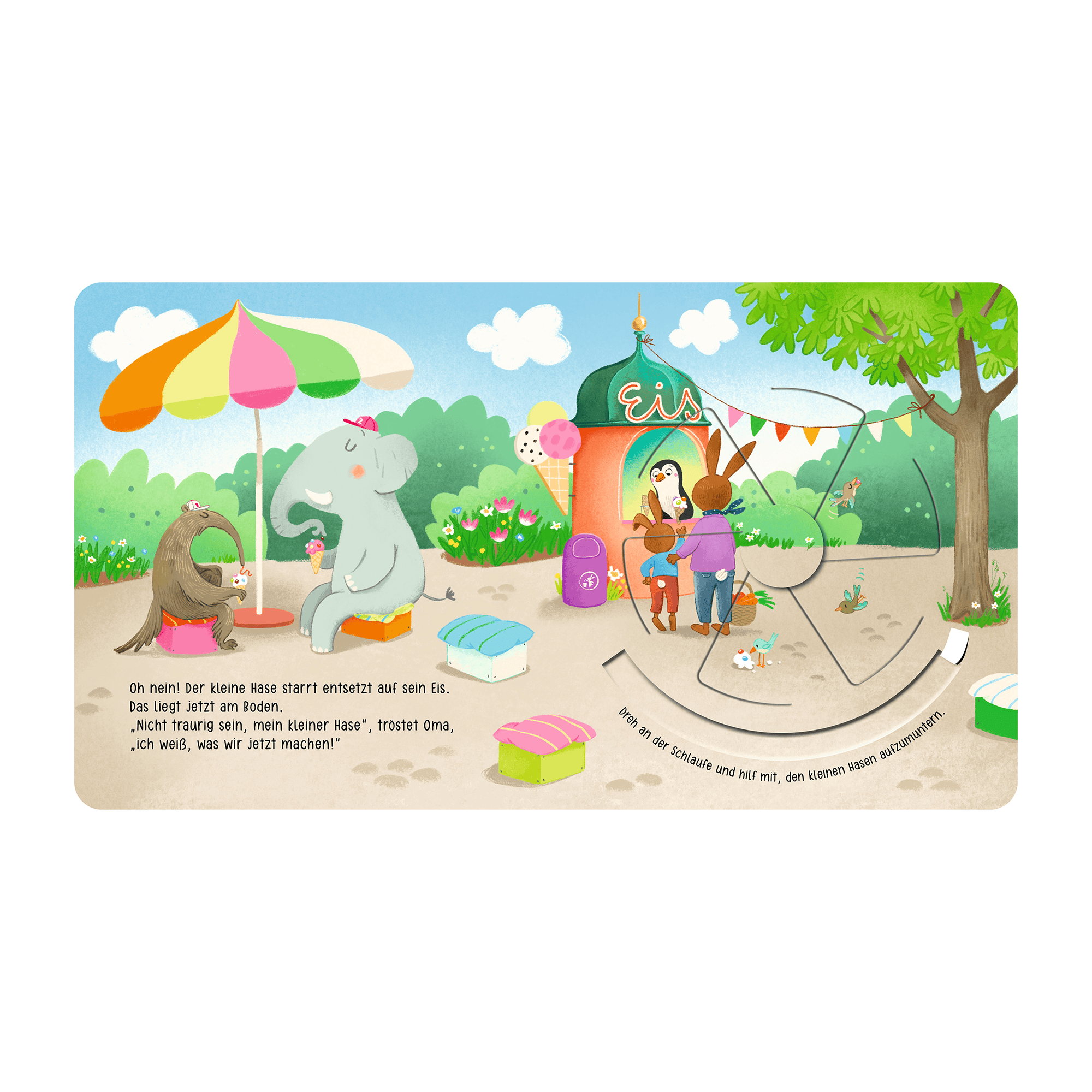 Bilderbücher, ess!inger – Besonderheit: interaktives Mitmachbuch