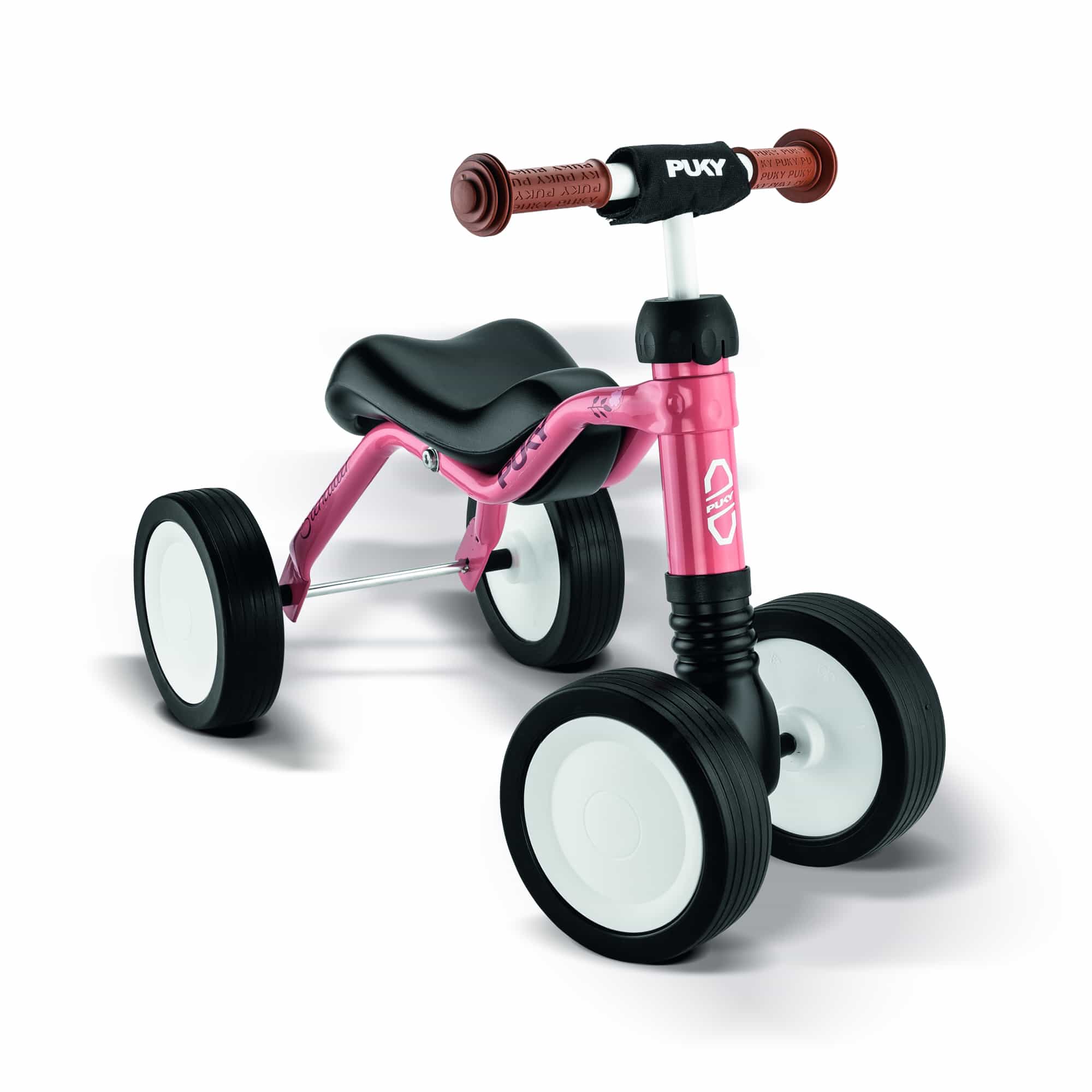 Laufräder, PUKY, Pink – Besonderheit: ergonomischer, strukturierter Bananensattel