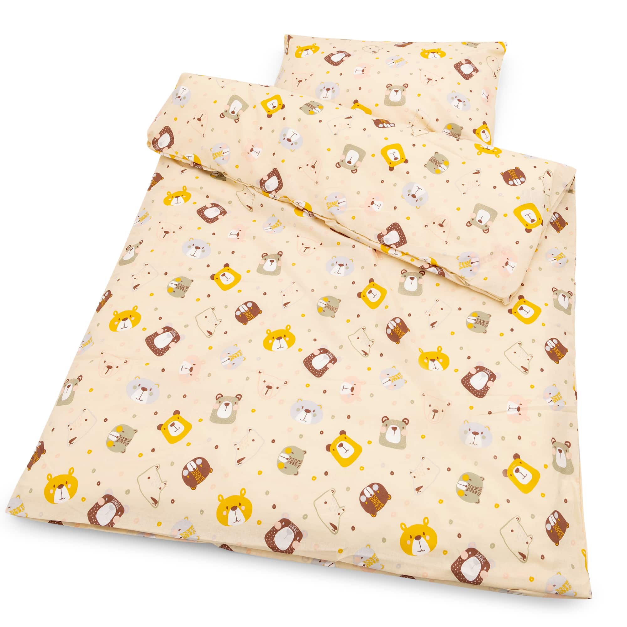 Bettwäsche Animals 100x135 cm LITTLE ONE Beige Beige 2000583364221 1