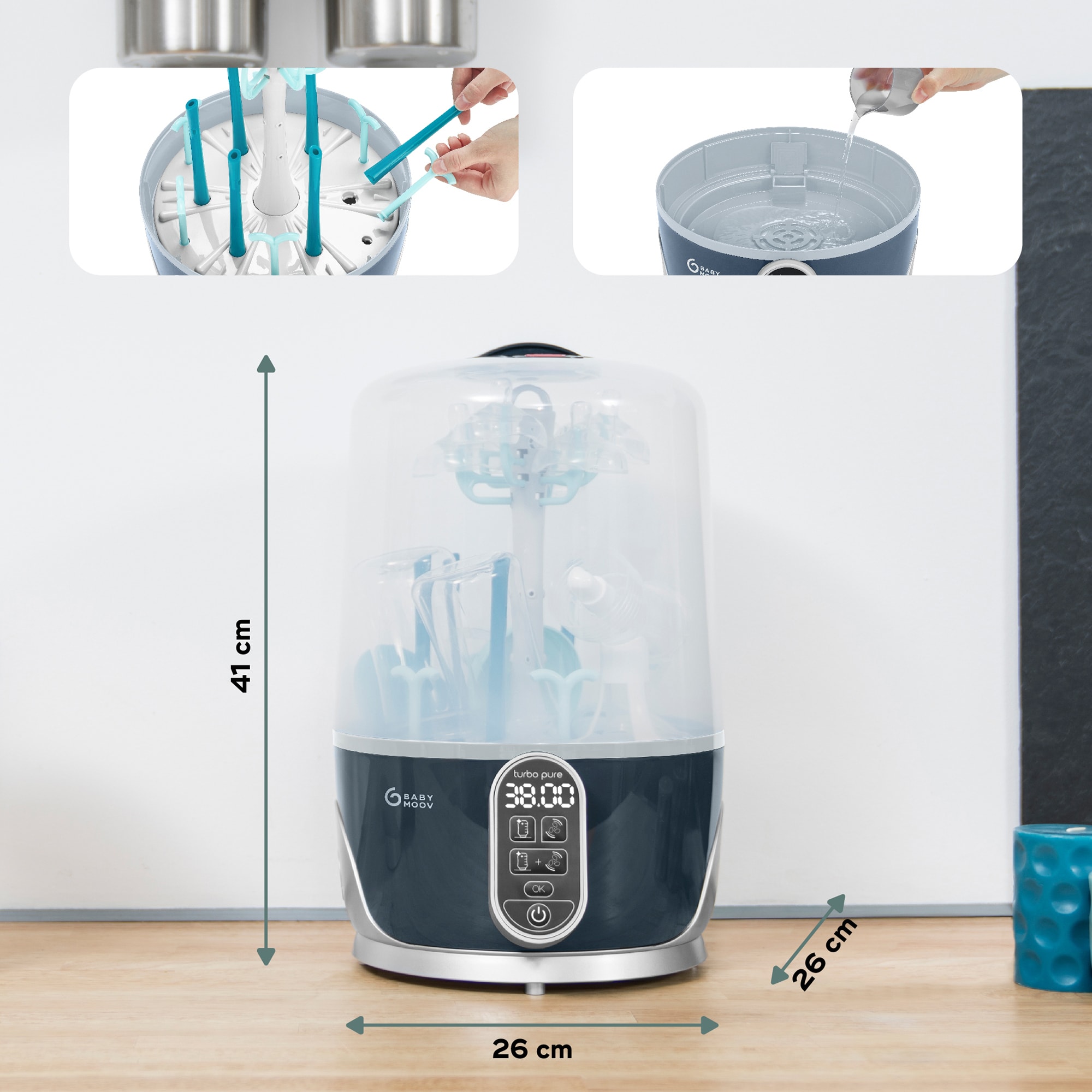 Vaporisatoren, babymoov, Blau – Produktansicht