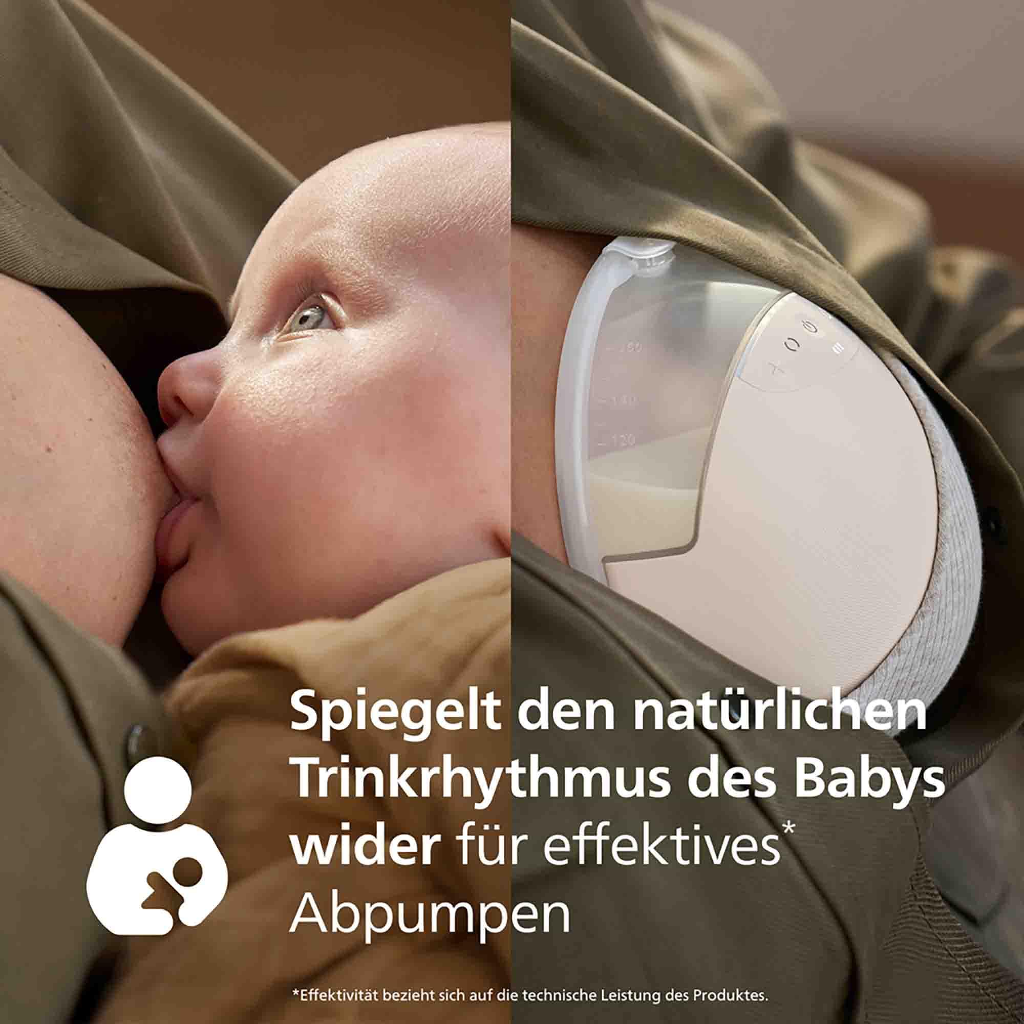 Hands Free Milchpumpen, PHILIPS AVENT, Weiß – Besonderheit: komfortables und freihändiges Abpumpen