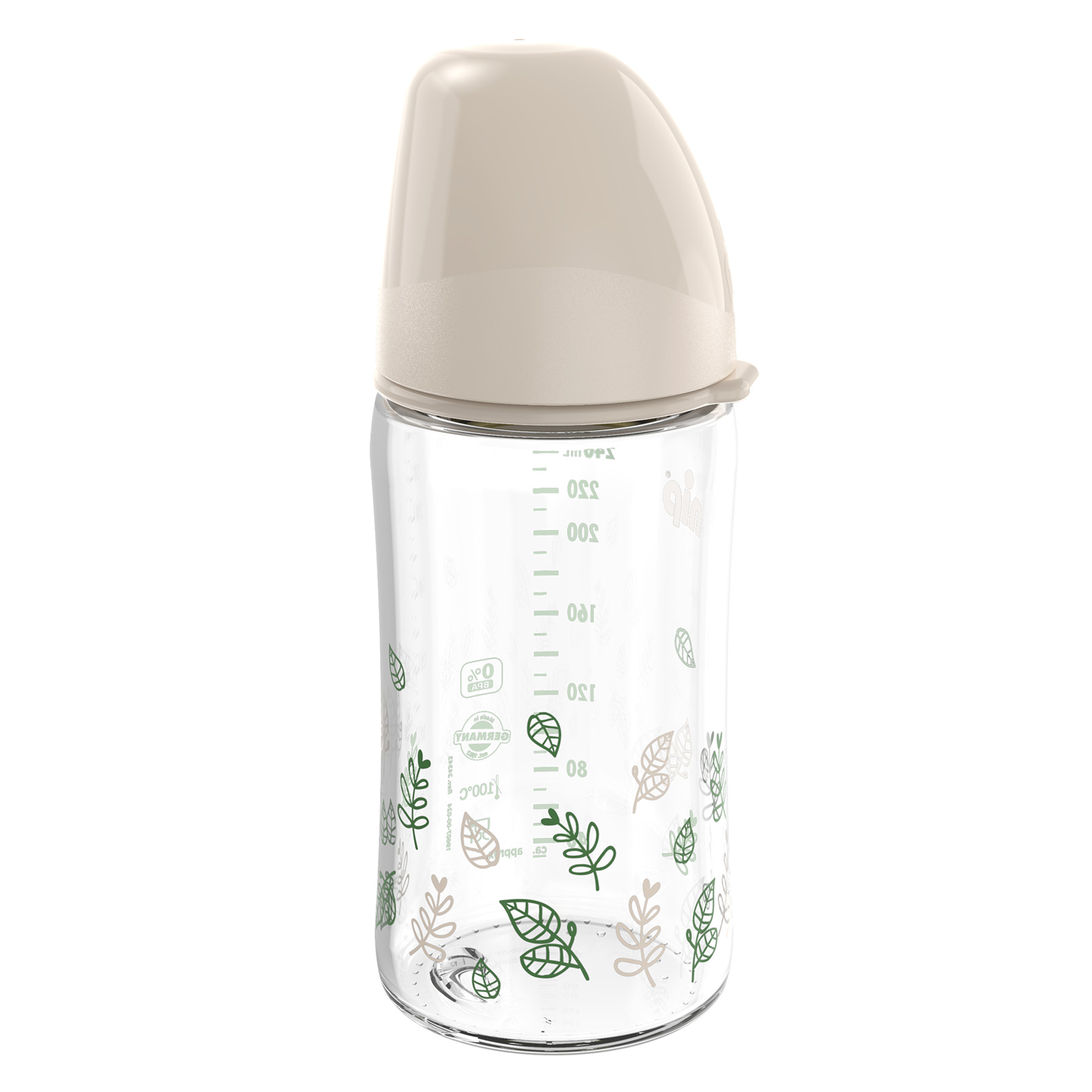 Babyfläschchen, nip, Mehrfarbig – Produktansicht