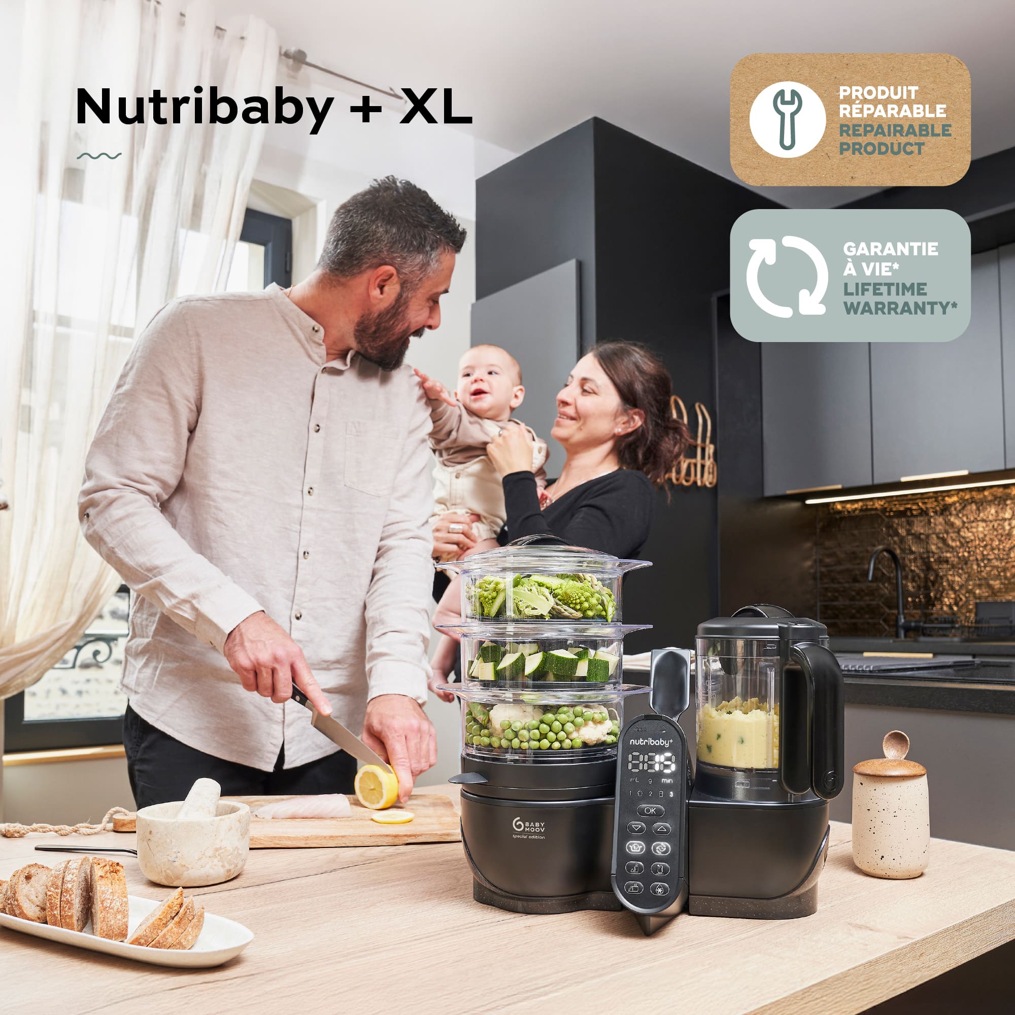 Babykostwärmer, babymoov, Schwarz – Produktansicht