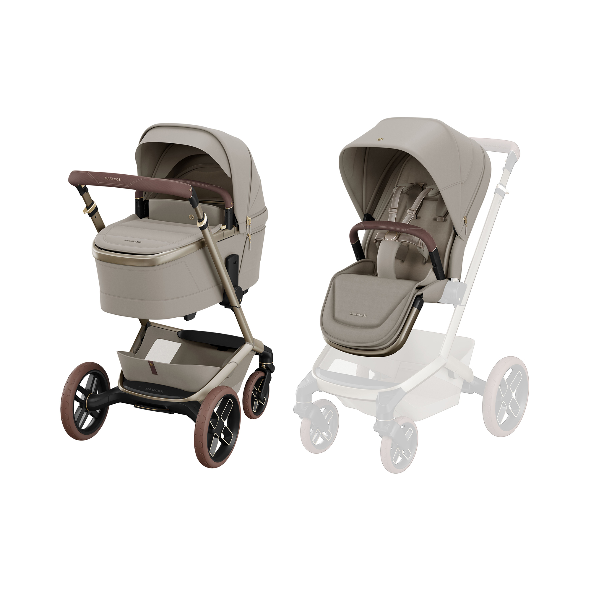Kinderwagen Komplettsets, MAXI-COSI Premium, Beige – Produktansicht
