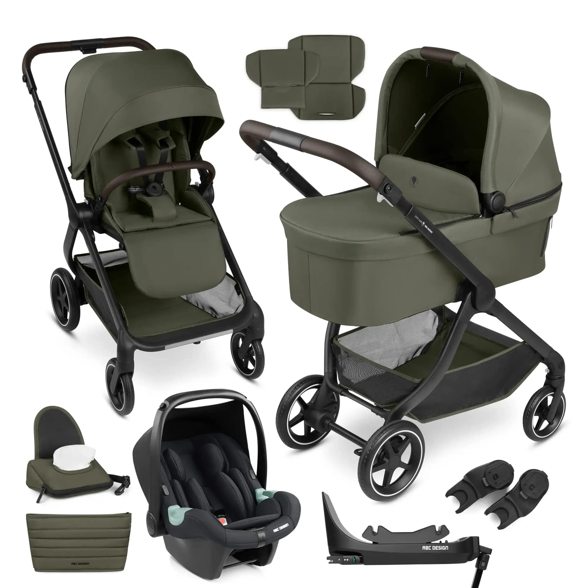 Kinderwagen Komplettsets, ABC DESIGN, Grün – Produktansicht