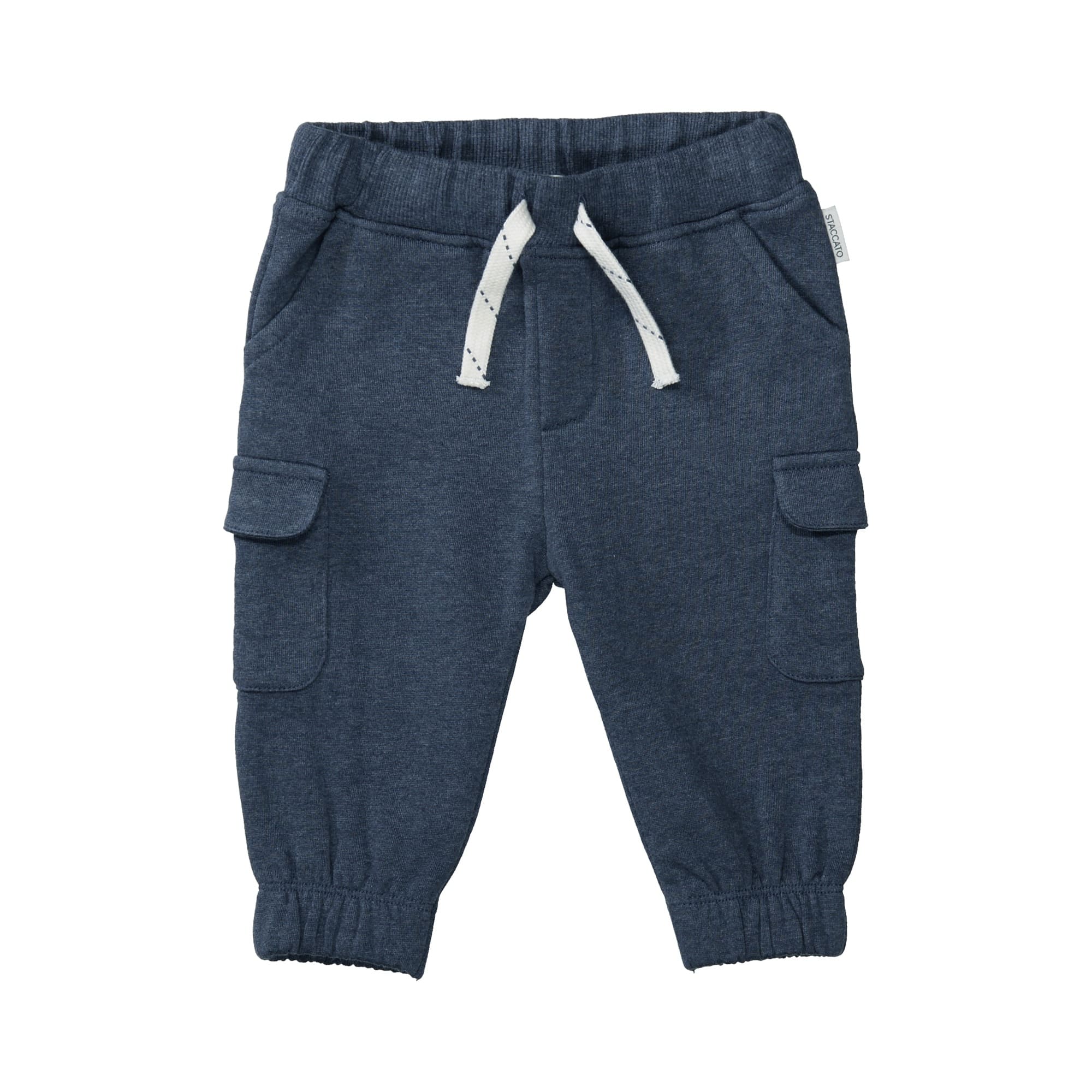 Jogginghosen, STACCATO, Blau – Besonderheit: aus 100% Baumwolle