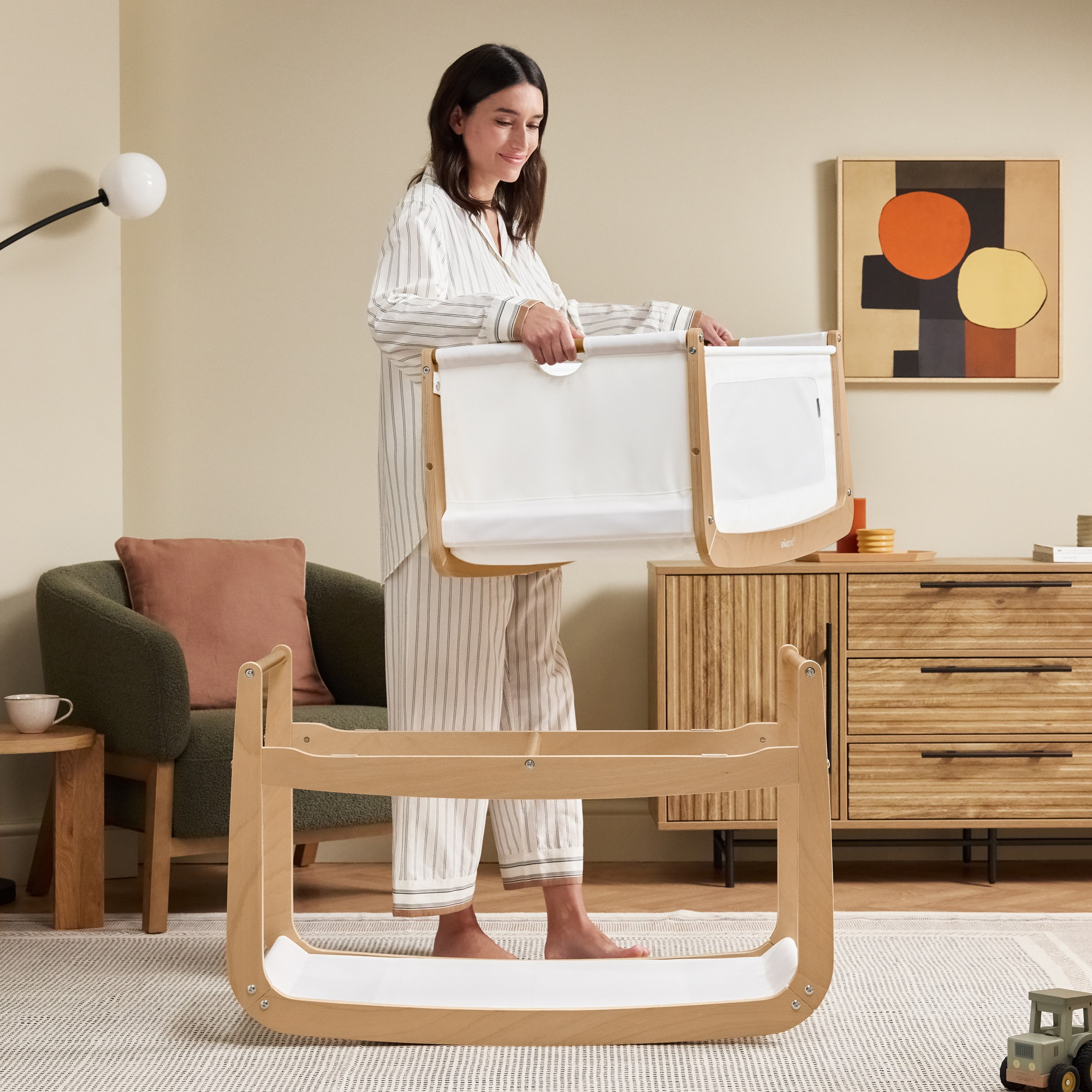 Beistellbetten, Snüz, Beige – Produktansicht