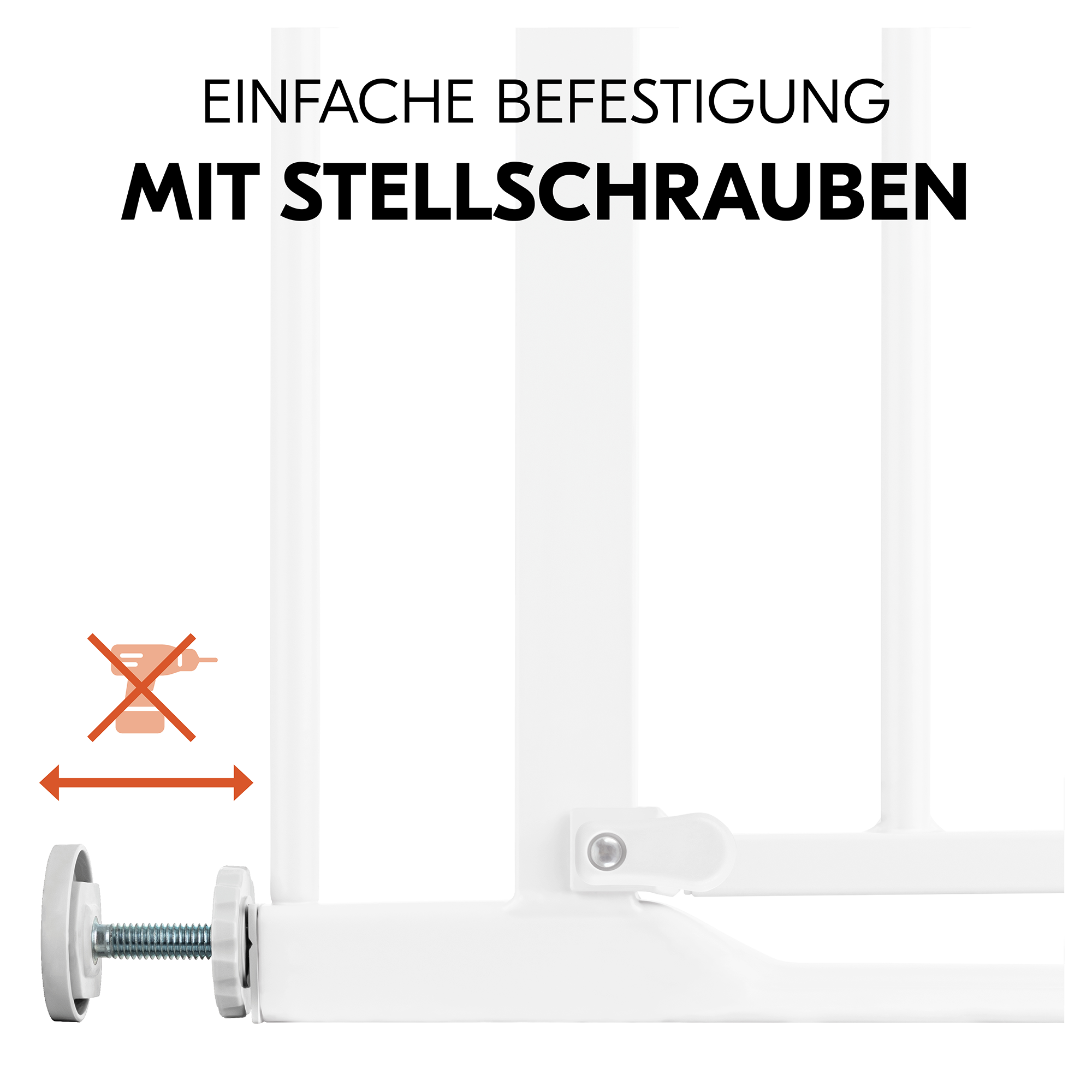 Tür- & Treppenschutzgitter, hauck, Weiß – Produktansicht