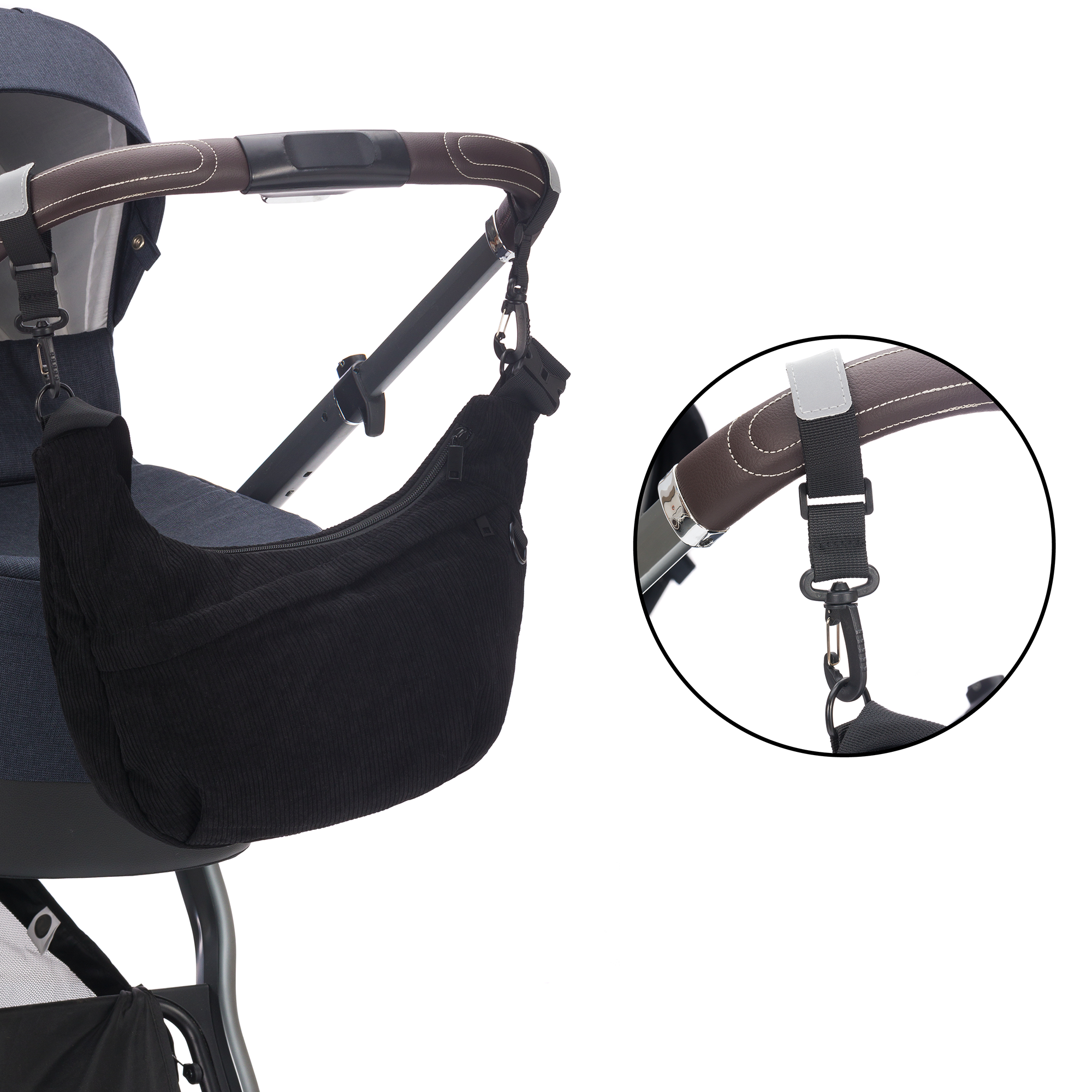 Wickeltaschen schwarz, LITTLE ONE, Schwarz – Produktansicht