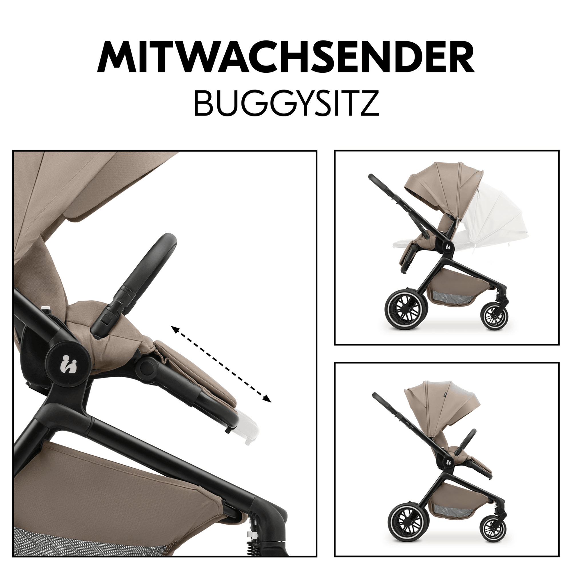 Kombi-Kinderwagen, hauck, Beige – Produktansicht