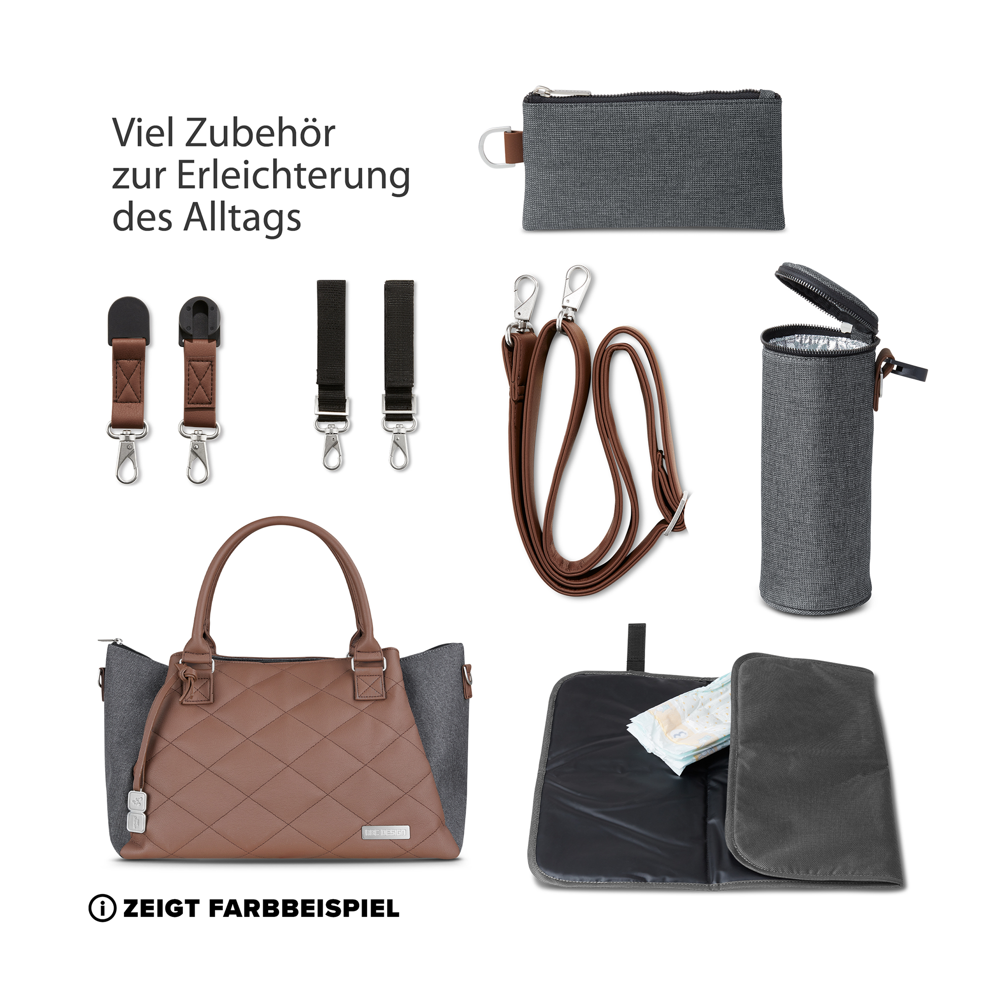 Wickeltaschen, ABC DESIGN, Schwarz – Produktansicht