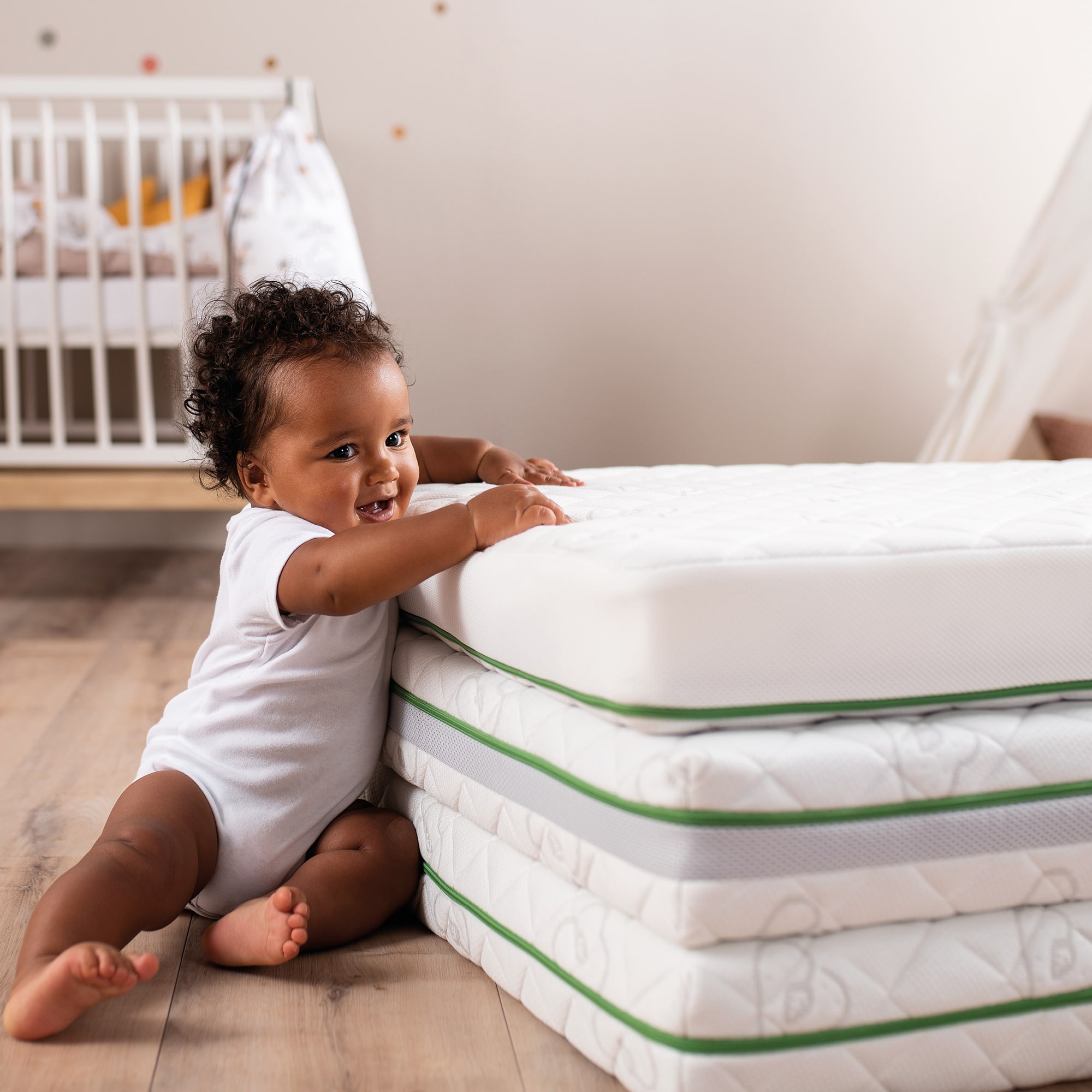 Matratzen 70 x 140 cm, LITTLE ONE, Weiß – Produktansicht