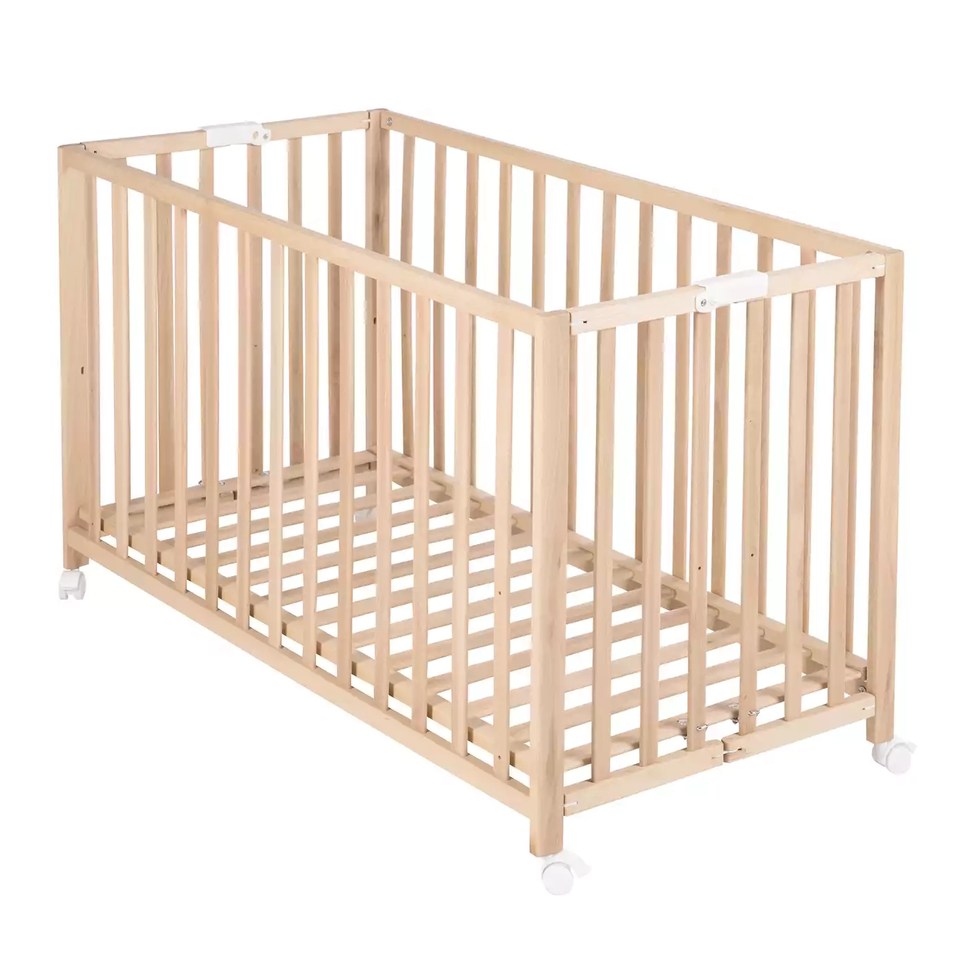 Gitterbetten, roba, Braun – Besonderheit: aus massivem Bio-Buchenholz