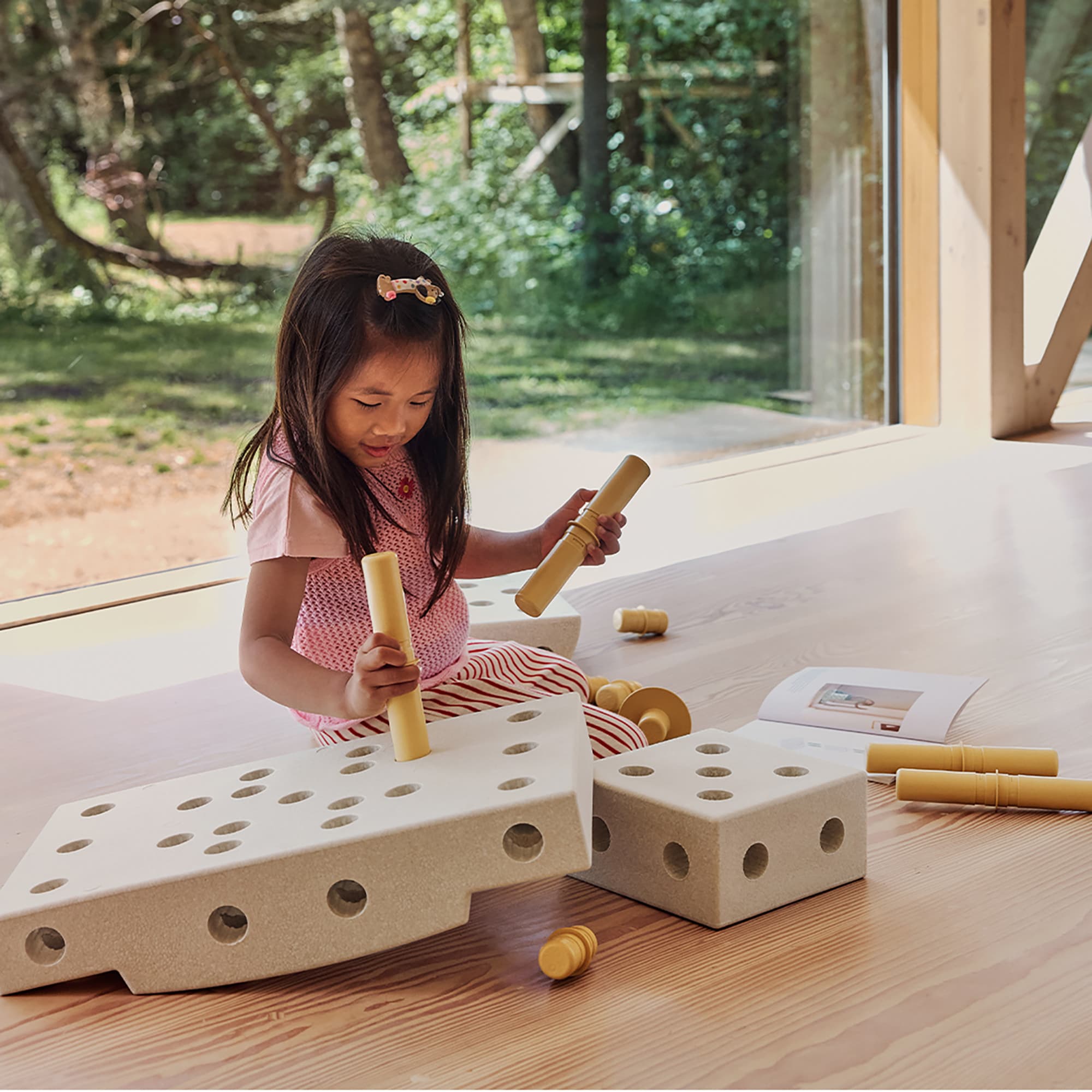 Schaumstoff Bausteine, MODU, Beige – Produktansicht