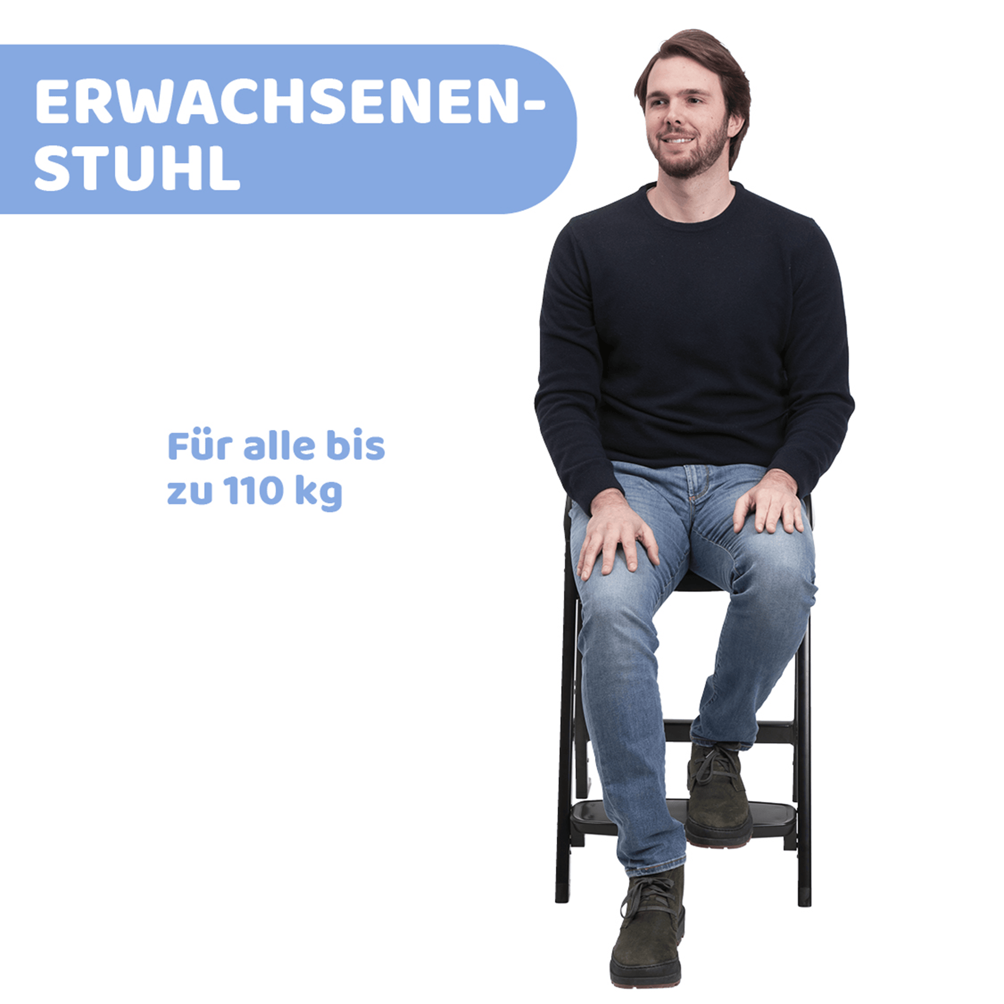 Klapphochstühle, chicco, Grau – Produktansicht