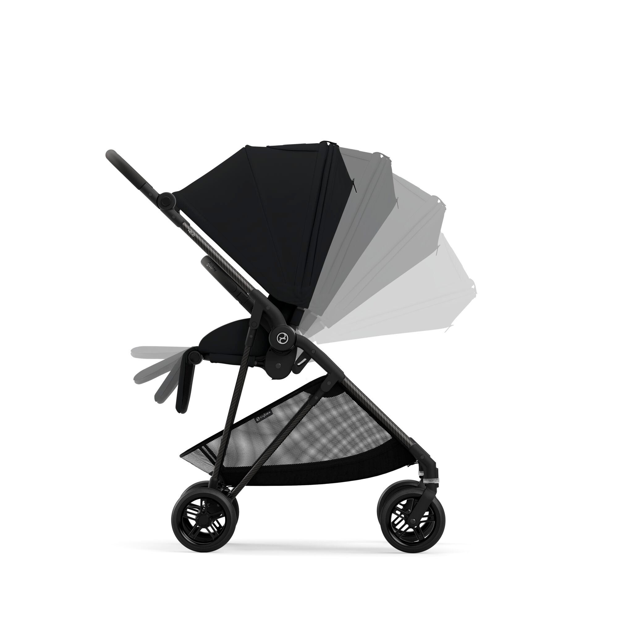 Kombi-Kinderwagen, cybex, Schwarz – Produktansicht