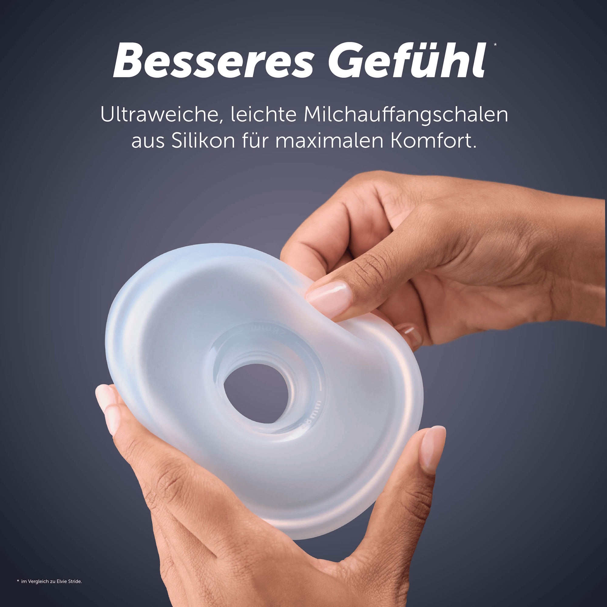 Hands Free Milchpumpen, elvie, Transparent – Produktansicht