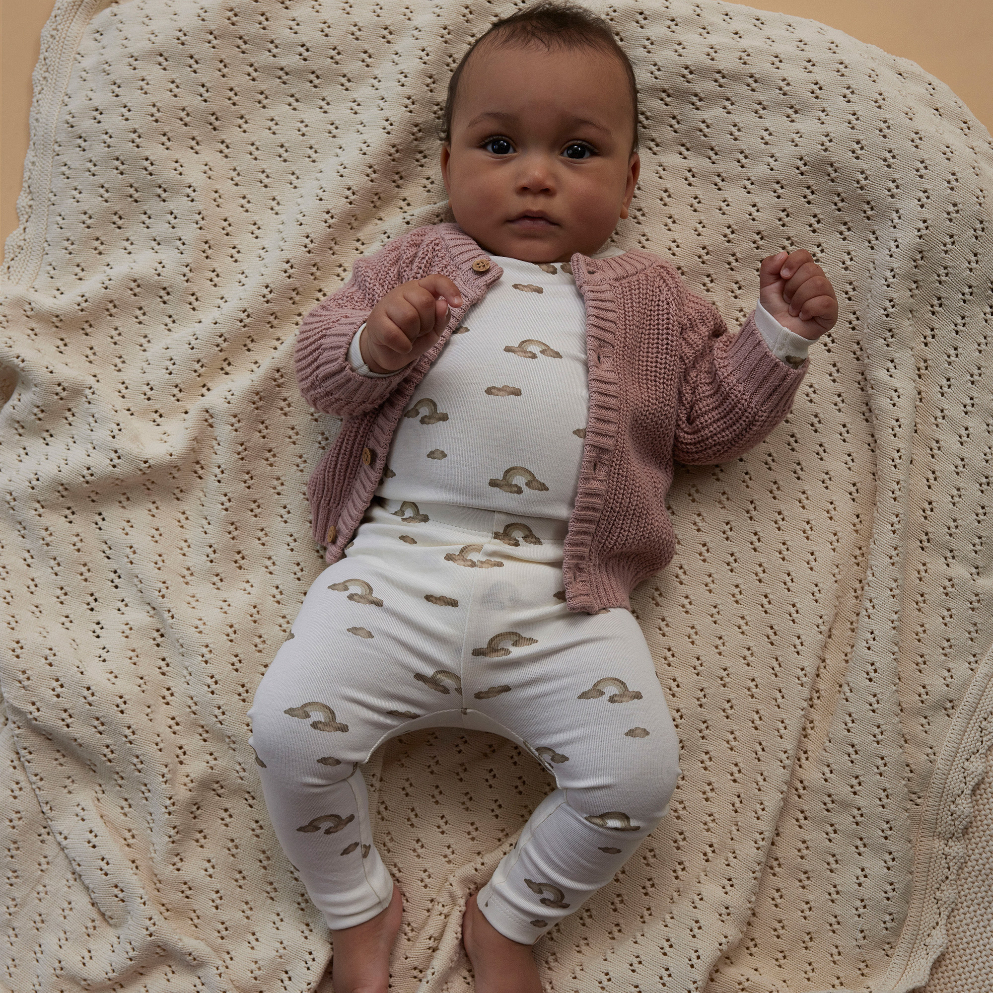 Leggings, MINI Family, Weiß – Besonderheit: zu mindestens 50% aus Bio-Baumwolle