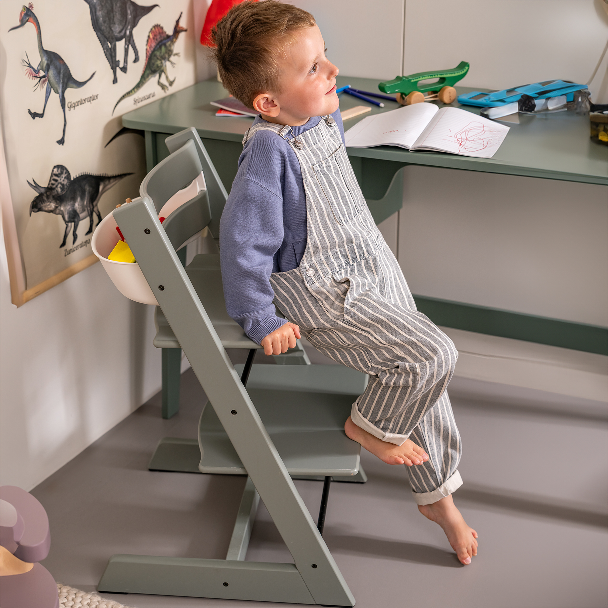 Treppenhochstühle, STOKKE, Grün – Produktansicht