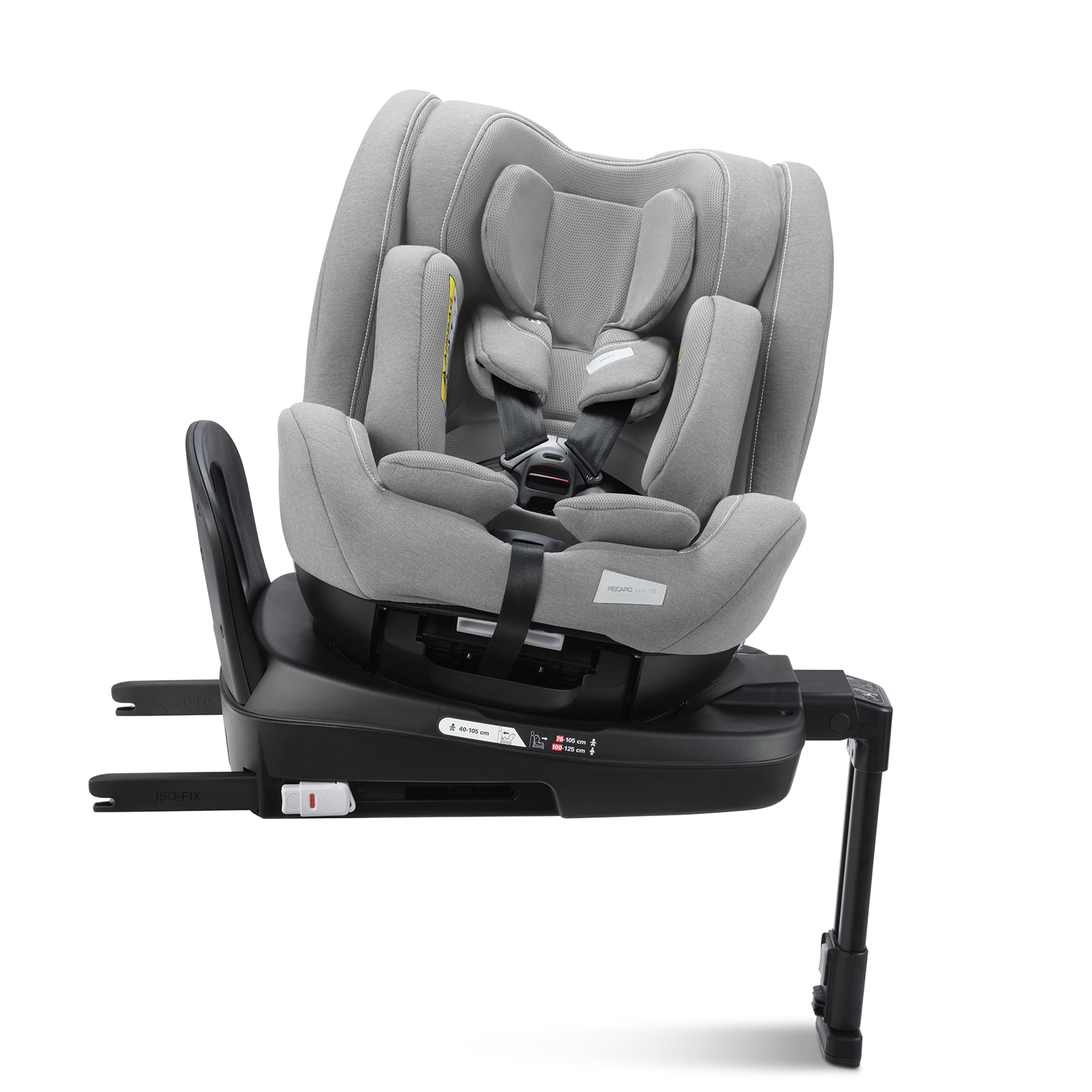 Reboarder 0-18 kg, Gruppe 0+/1, RECARO, Grau – Produktansicht