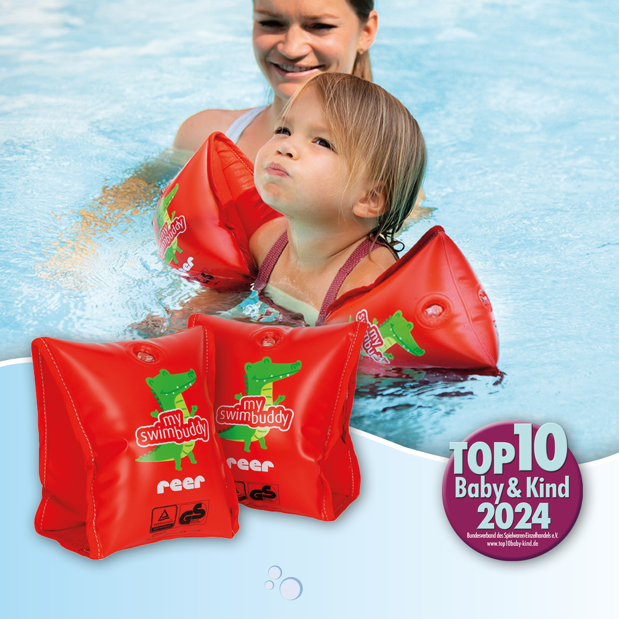 Schwimmflügel & Schwimmhilfen, reer, Rot – Produktansicht