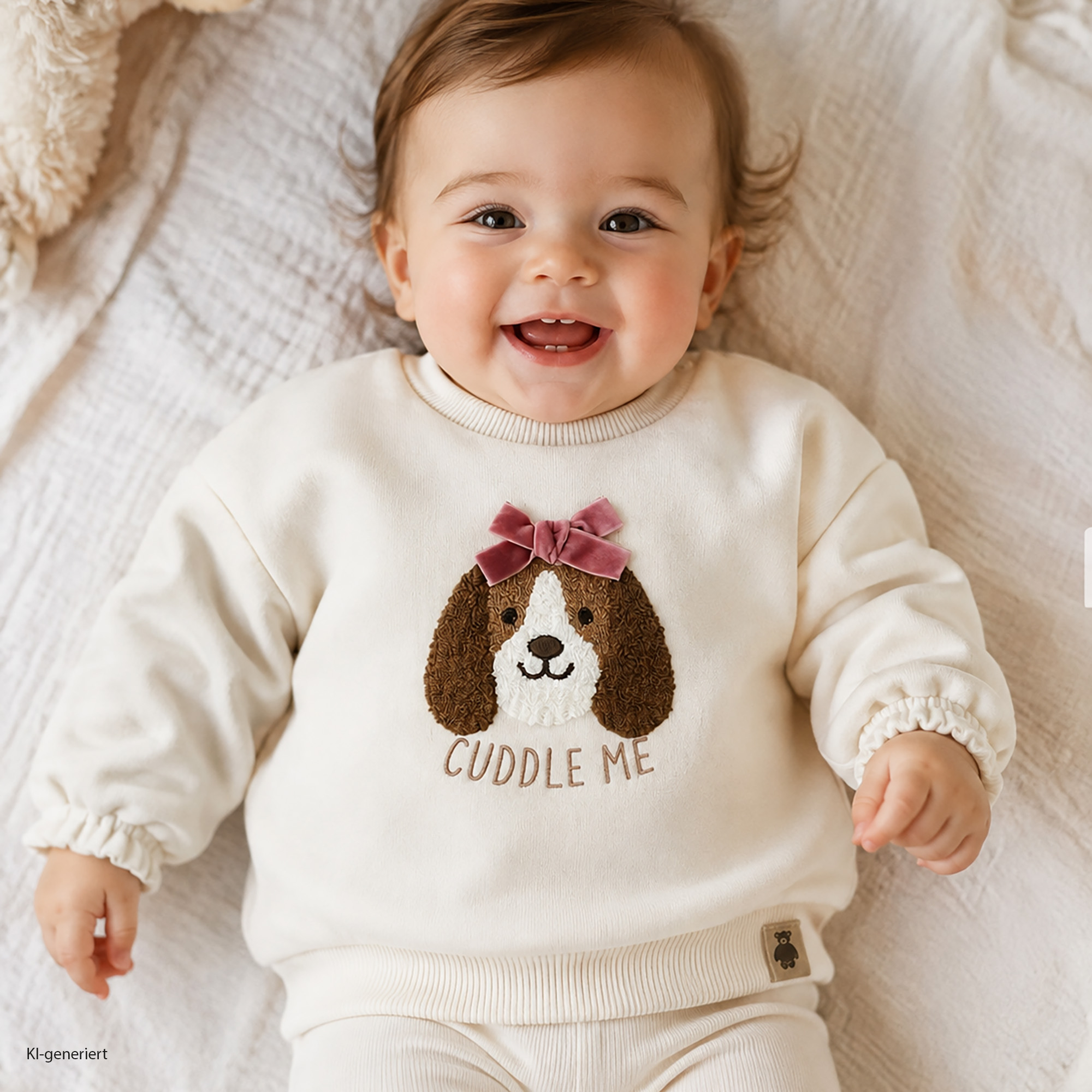 Pullover & Sweatshirts, LITTLE, Weiß – Besonderheit: aus 80% Baumwolle