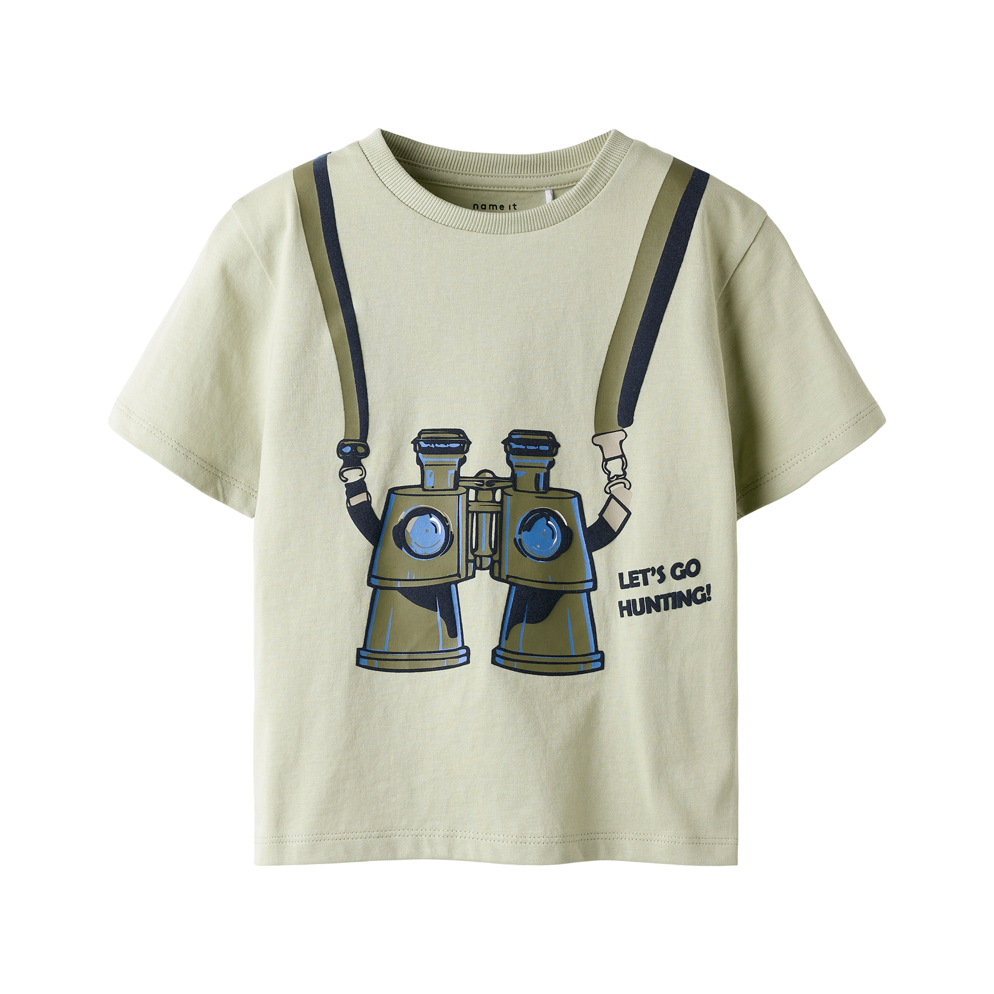 Kurzarmshirts, name it, Grün – Besonderheit: aus 100% Baumwolle