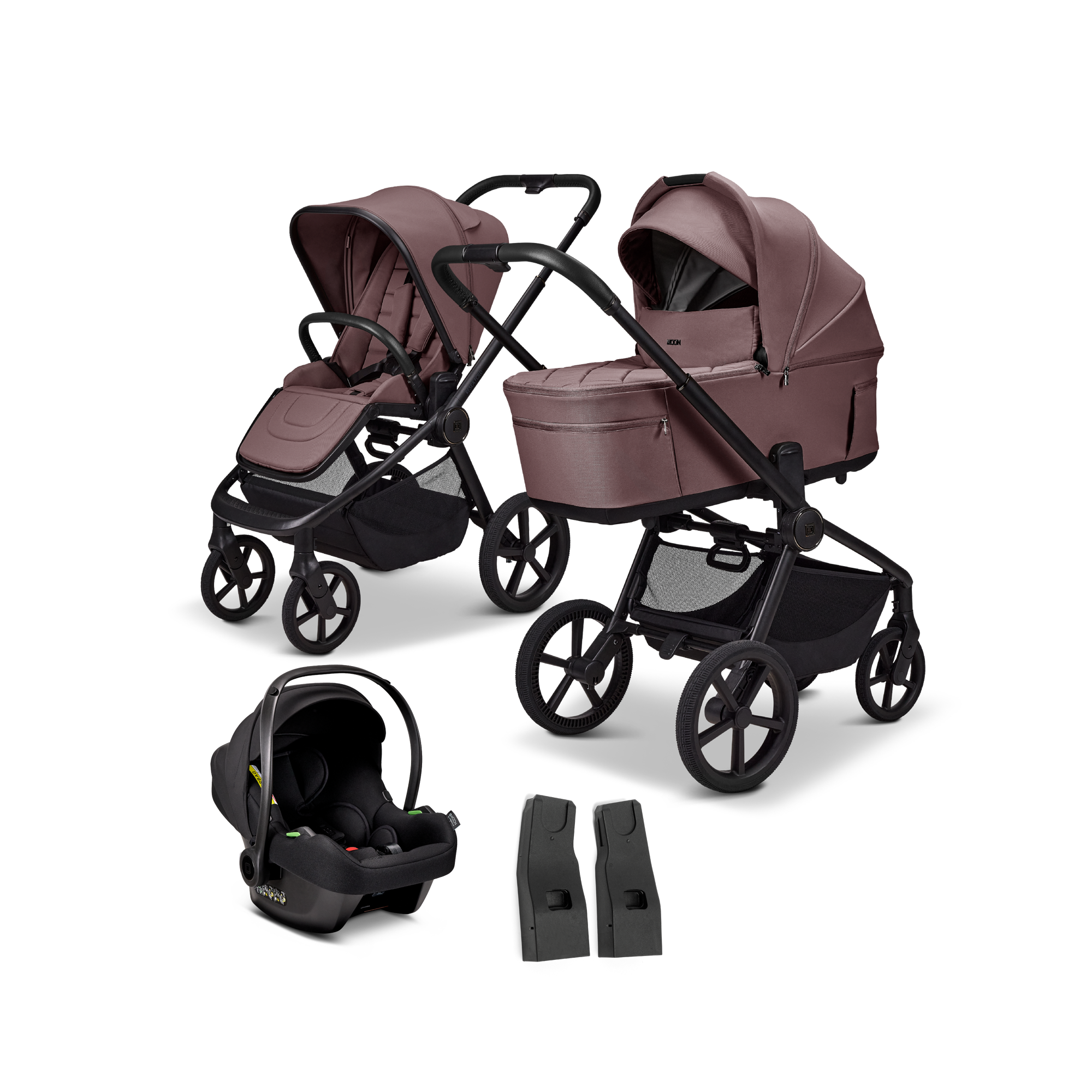 Kinderwagen Komplettsets, MOON, Braun – Produktansicht