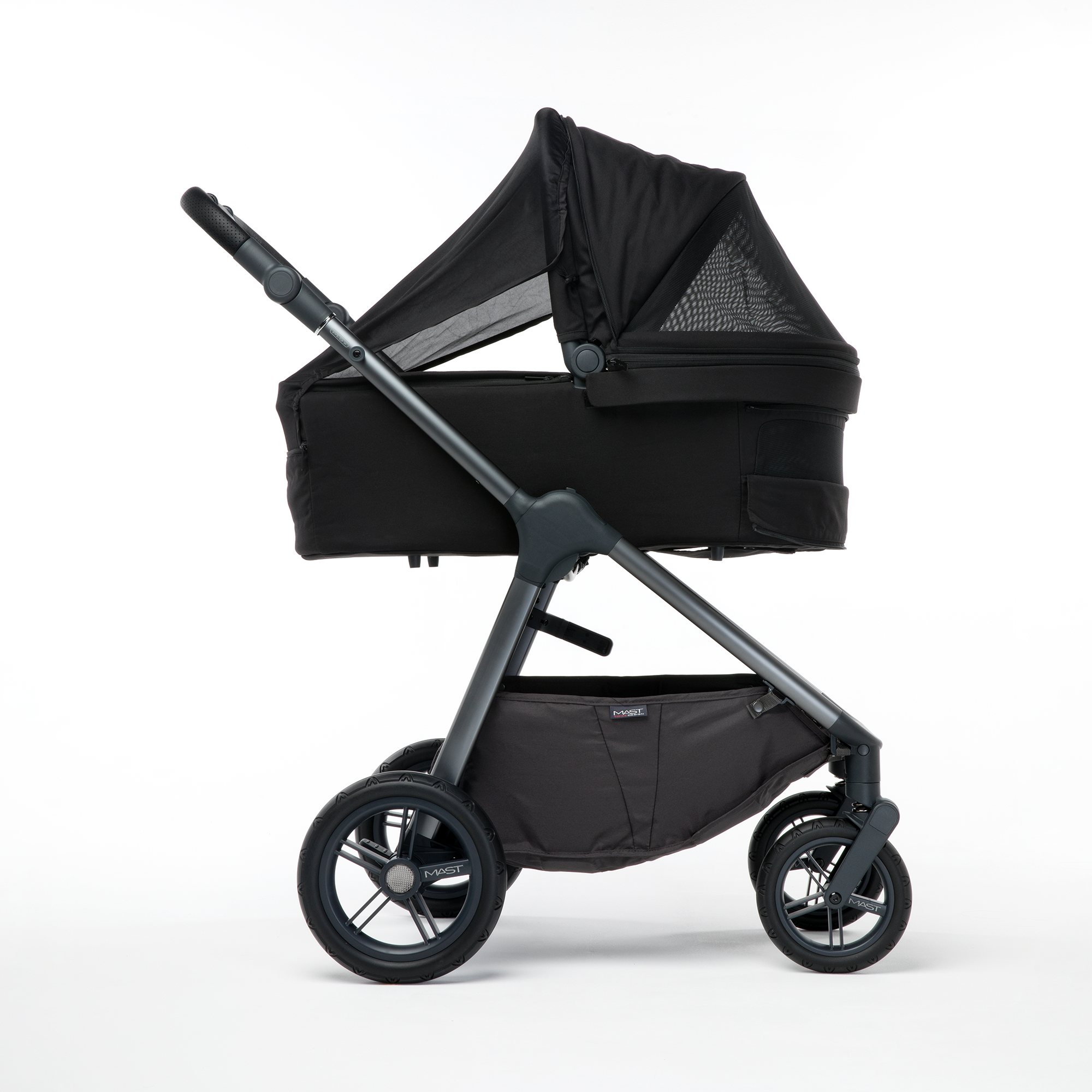 % SALE Kinderwagen, MAST, Schwarz – Produktansicht