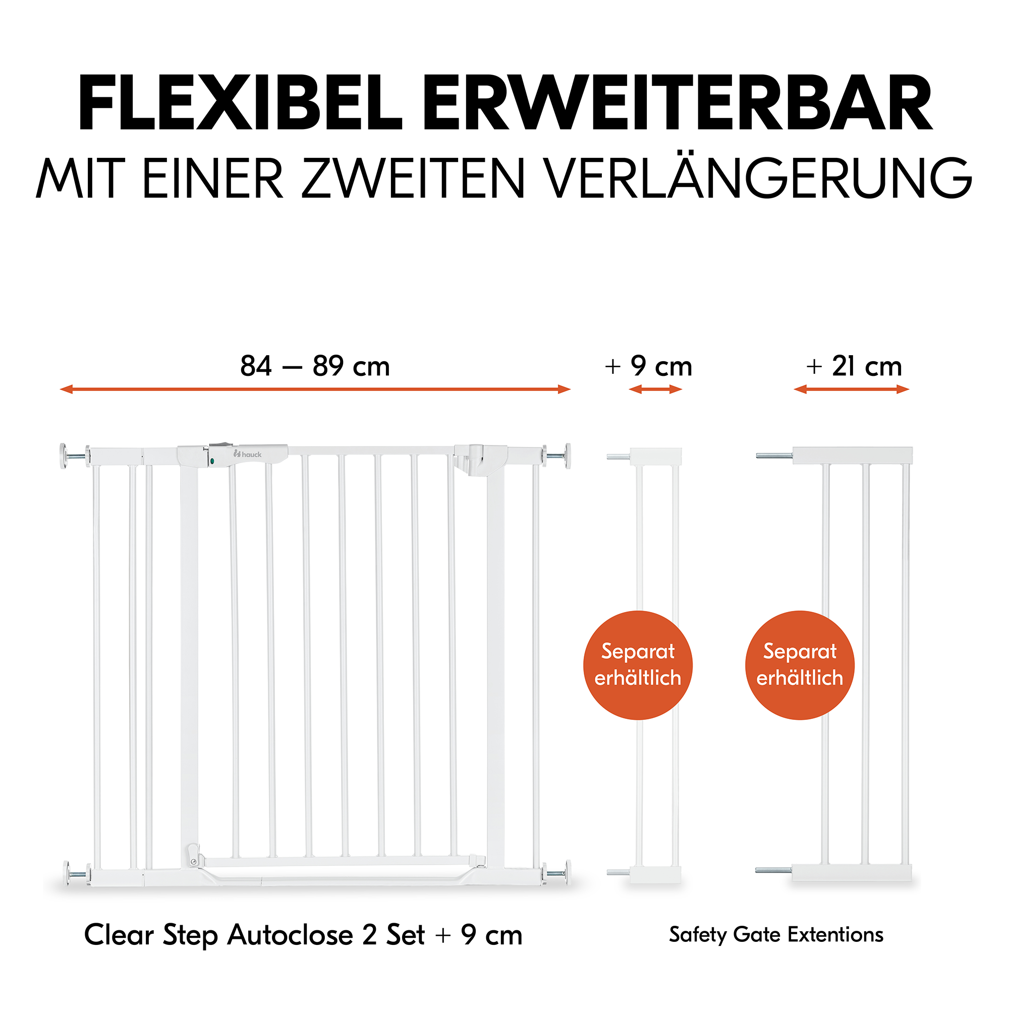 Tür- & Treppenschutzgitter, hauck, Weiß – Produktansicht