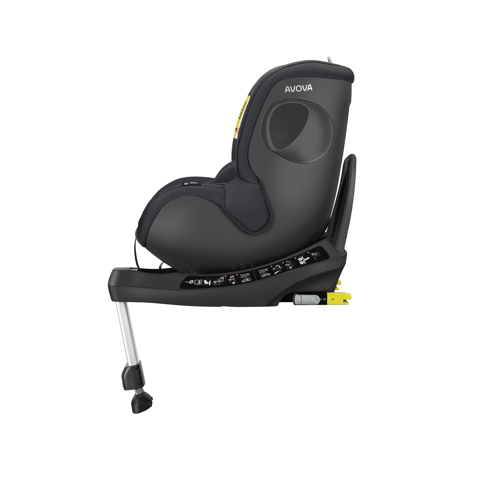 Reboarder 0-18 kg, Gruppe 0+/1, AVOVA, Grau – Produktansicht