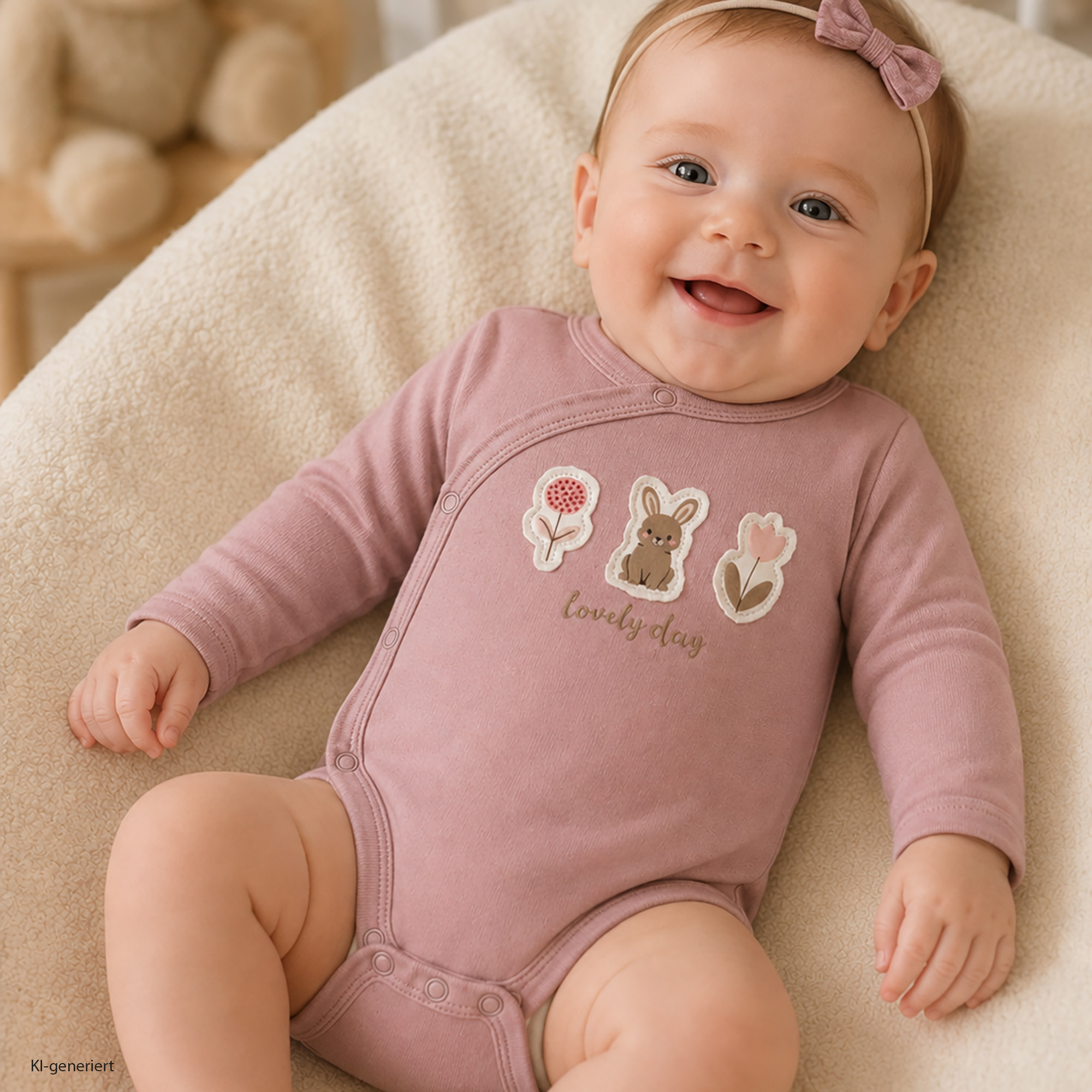 Wickelbodys, LITTLE, Pink – Besonderheit: aus 100% Baumwolle
