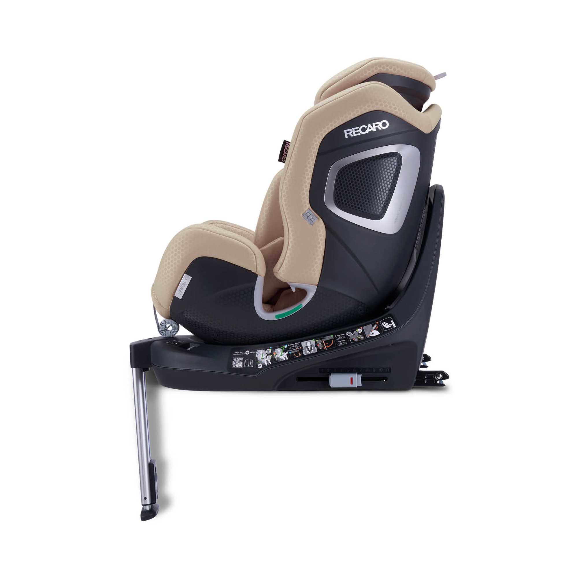 Reboarder 0-18 kg, Gruppe 0+/1, RECARO, Beige – Produktansicht