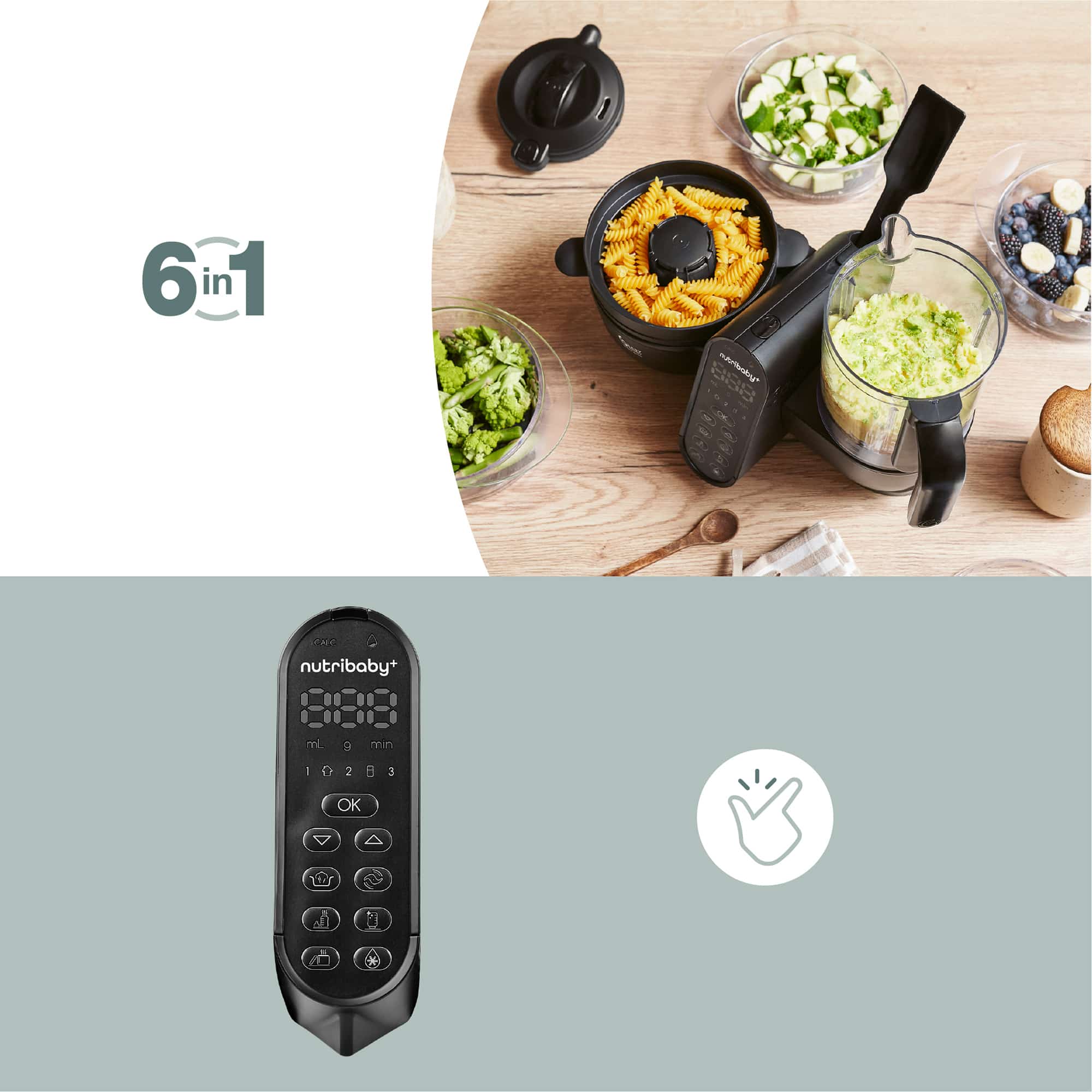 Babykostwärmer, babymoov, Schwarz – Produktansicht