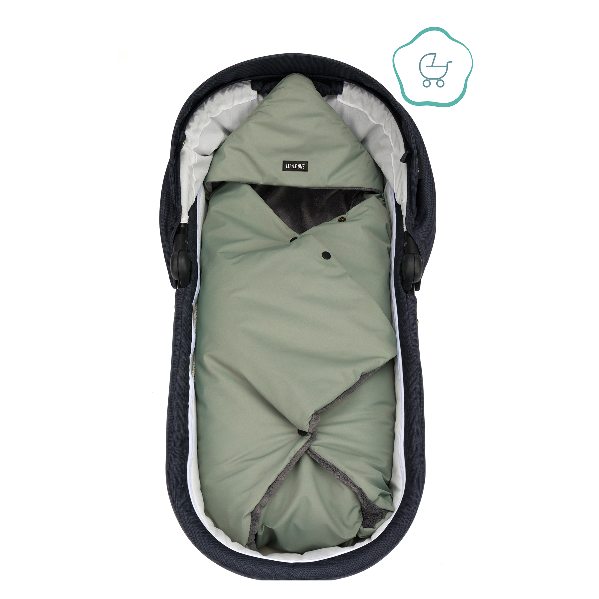 Einschlagdecken & Decken, LITTLE ONE, Grün – Produktansicht