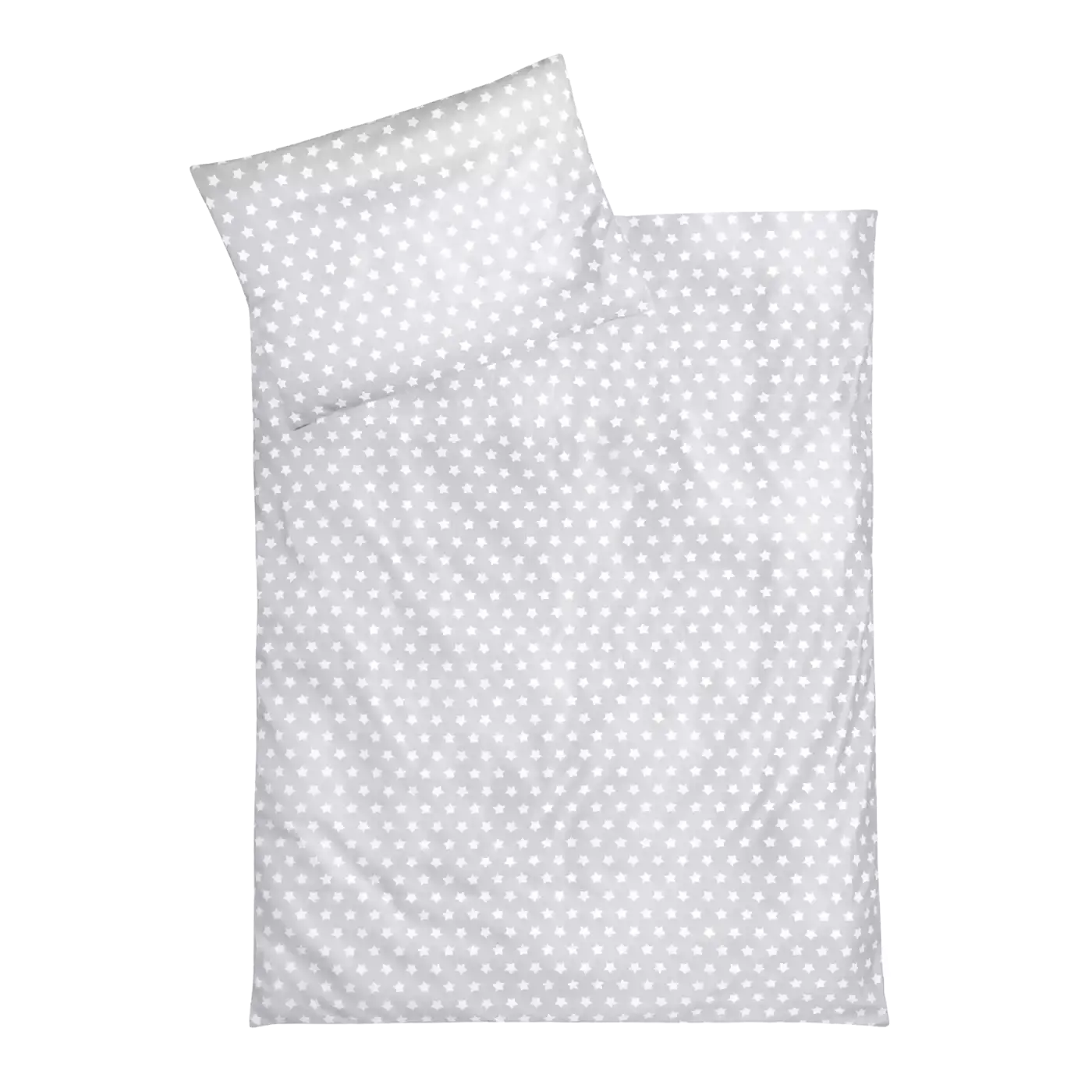 Bettwaesche Sterne Grau 100x135 cm Zöllner Grau 2000574143408 1