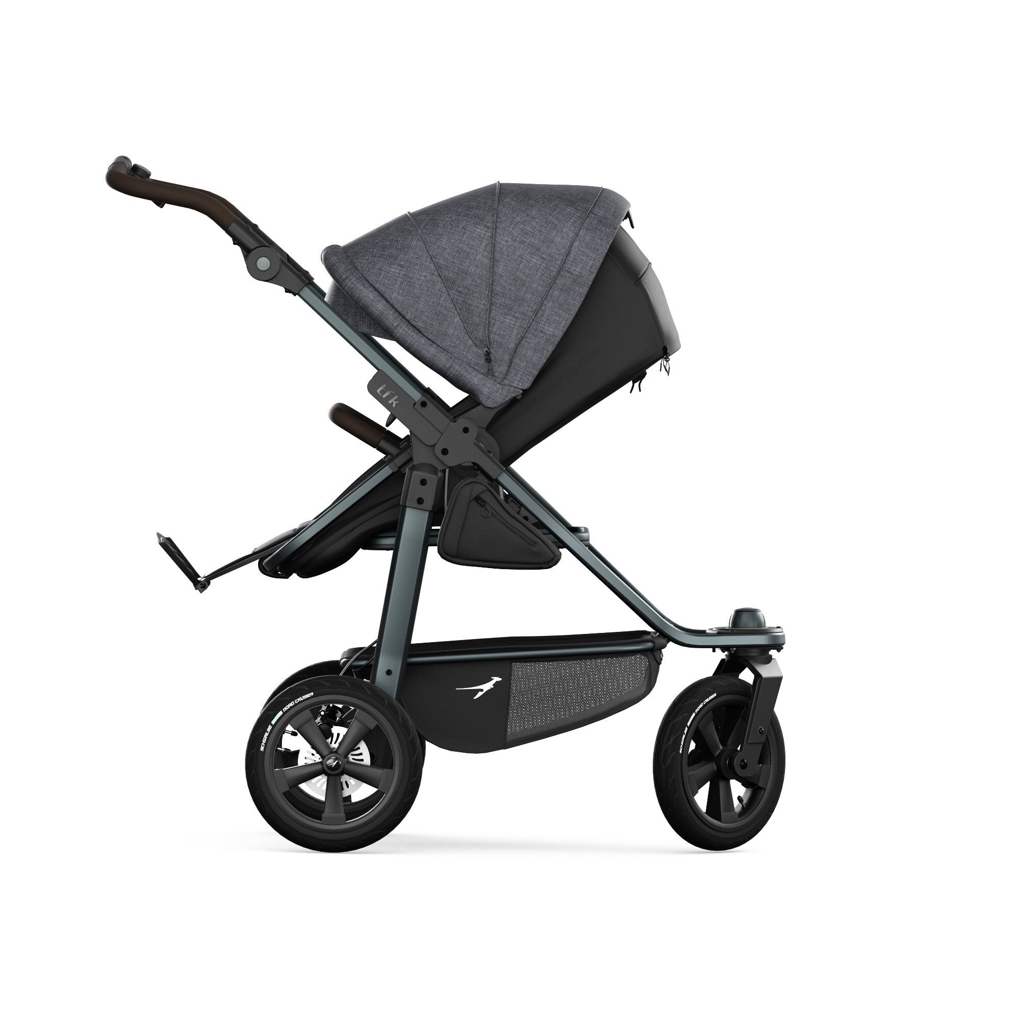Kombi-Kinderwagen, tfk, Schwarz – Produktansicht