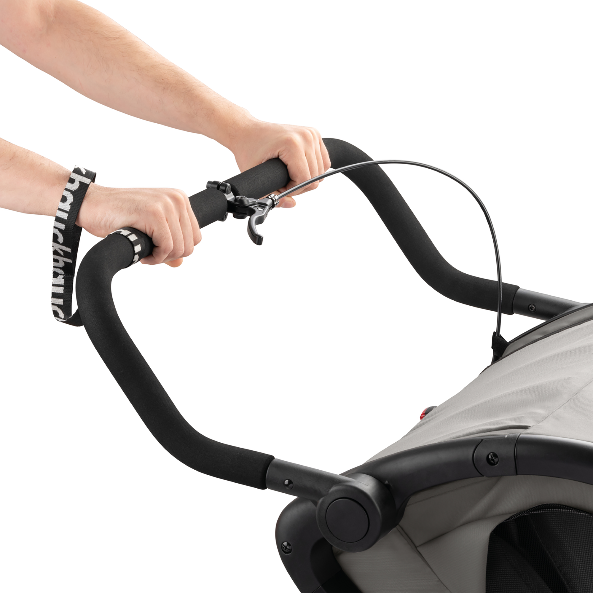 Fahrradanhänger, hauck, Grau – Produktansicht