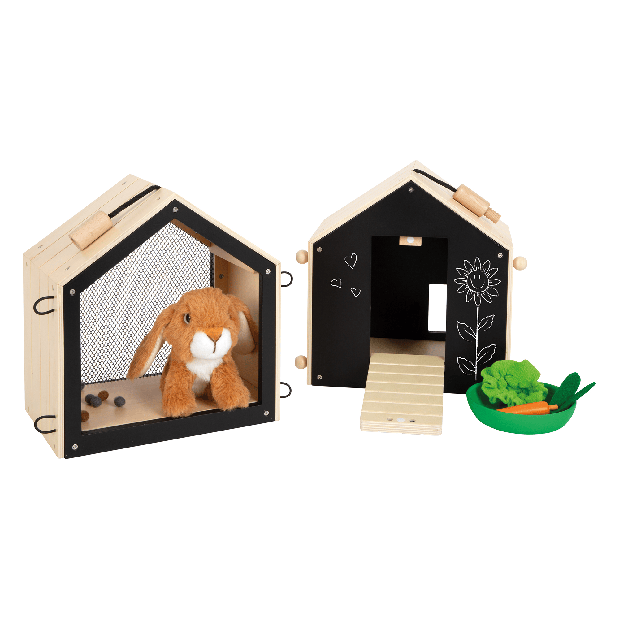 Holzfiguren, small foot, Mehrfarbig – Produktansicht