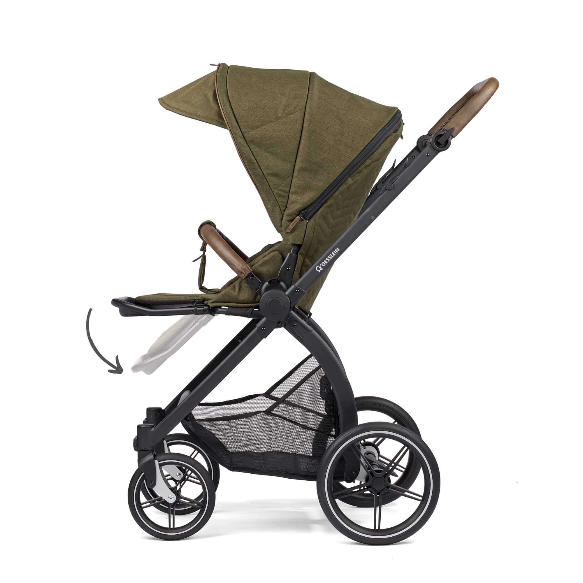 Kombi-Kinderwagen, GESSLEIN, Grün – Produktansicht