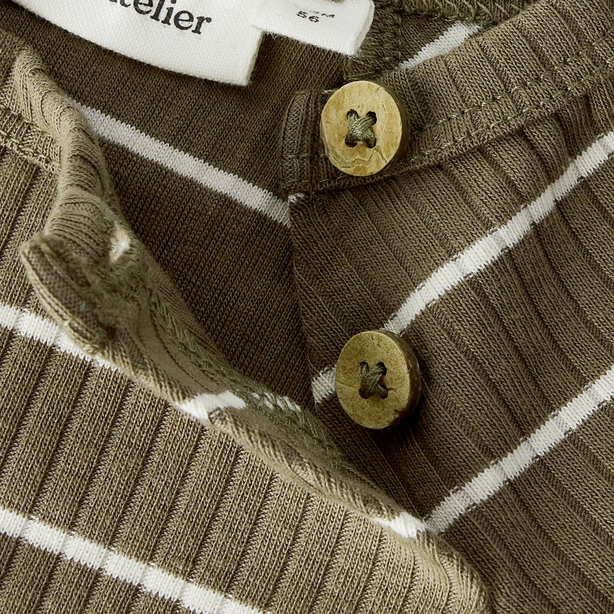 Langarmbodys, Lil' Atelier, Braun – Produktansicht