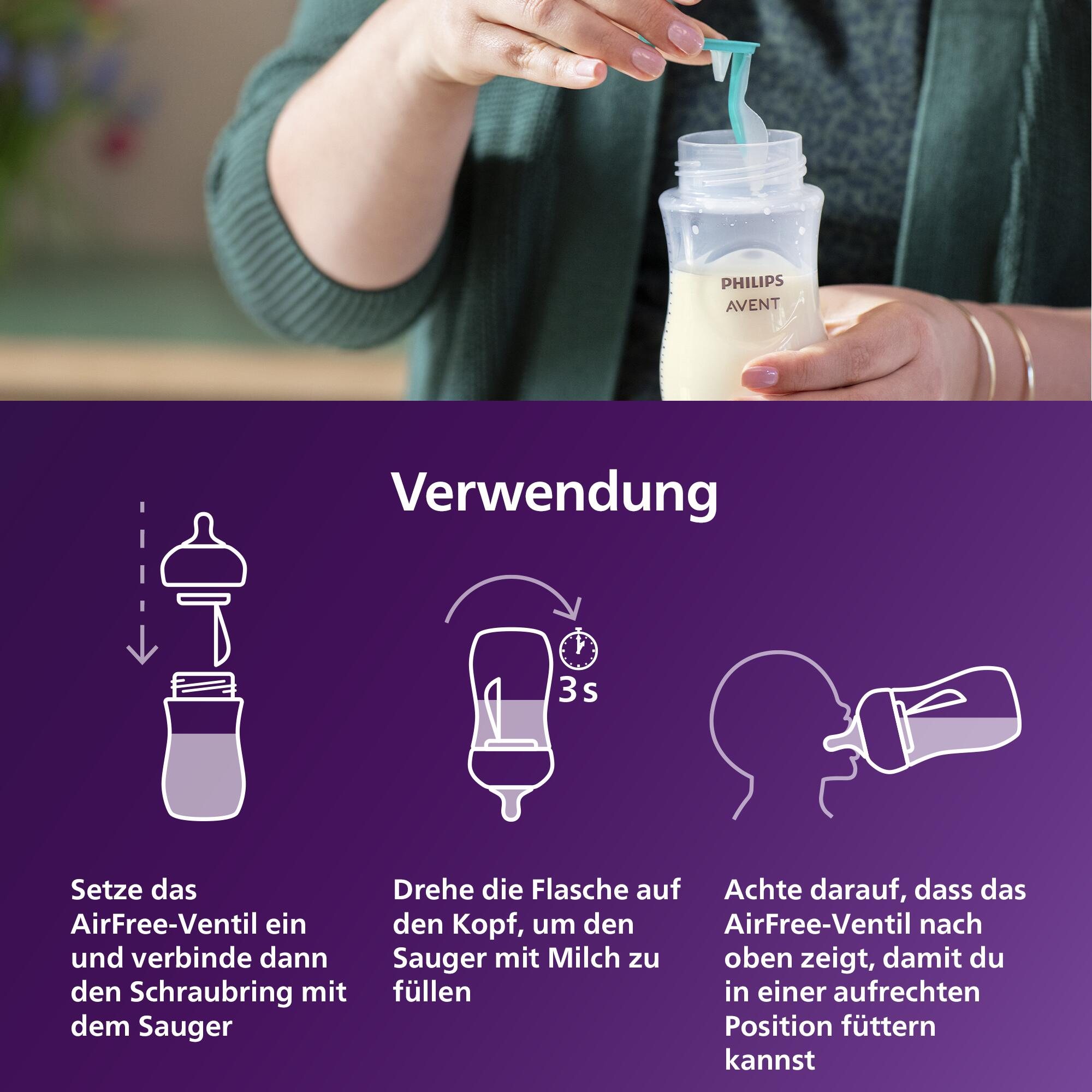Babyfläschchen, PHILIPS AVENT, Grau – Produktansicht