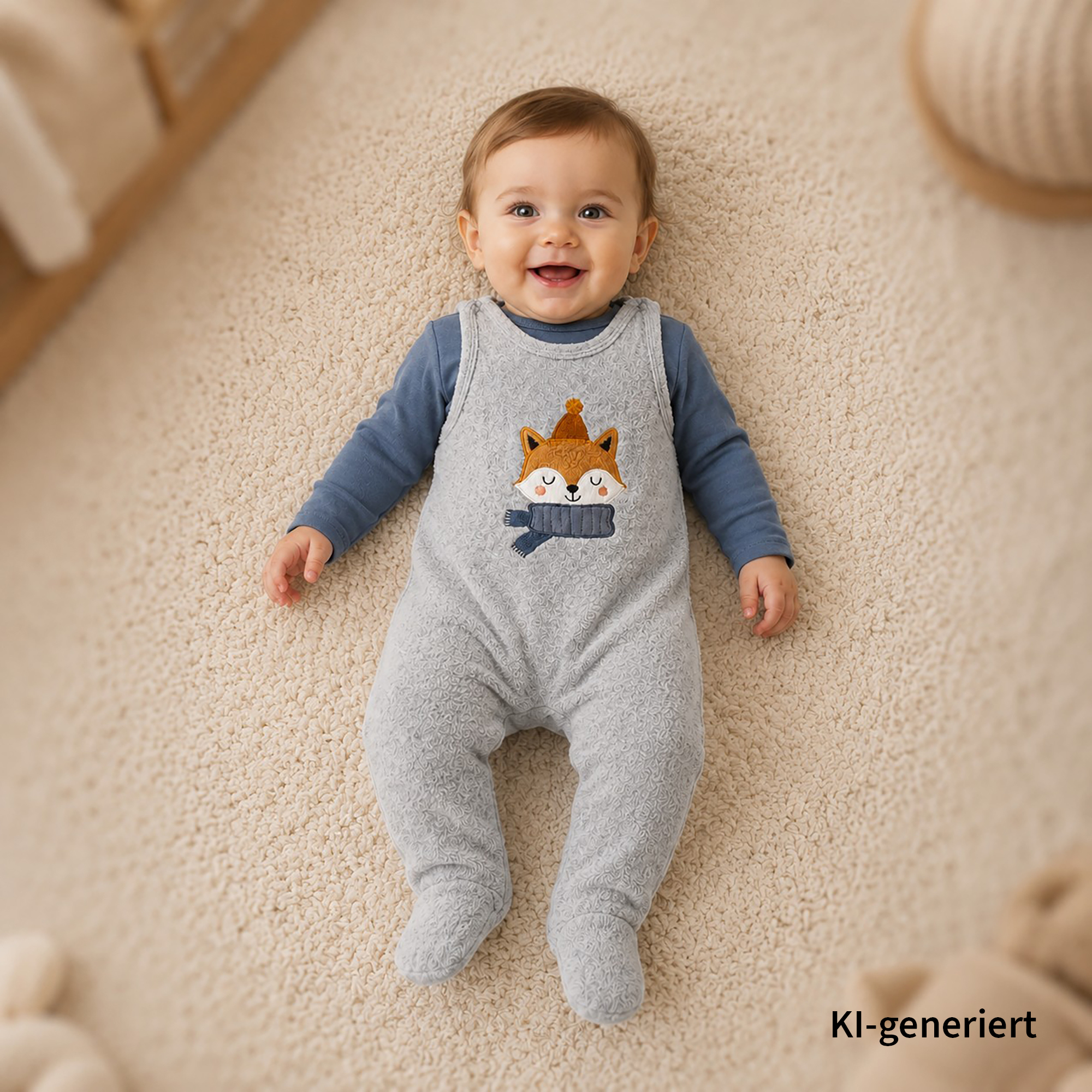 Strampler, LITTLE ONE, Grau – Besonderheit: Set bestehend aus einem Nicky-Strampler und einem Langarmshirt