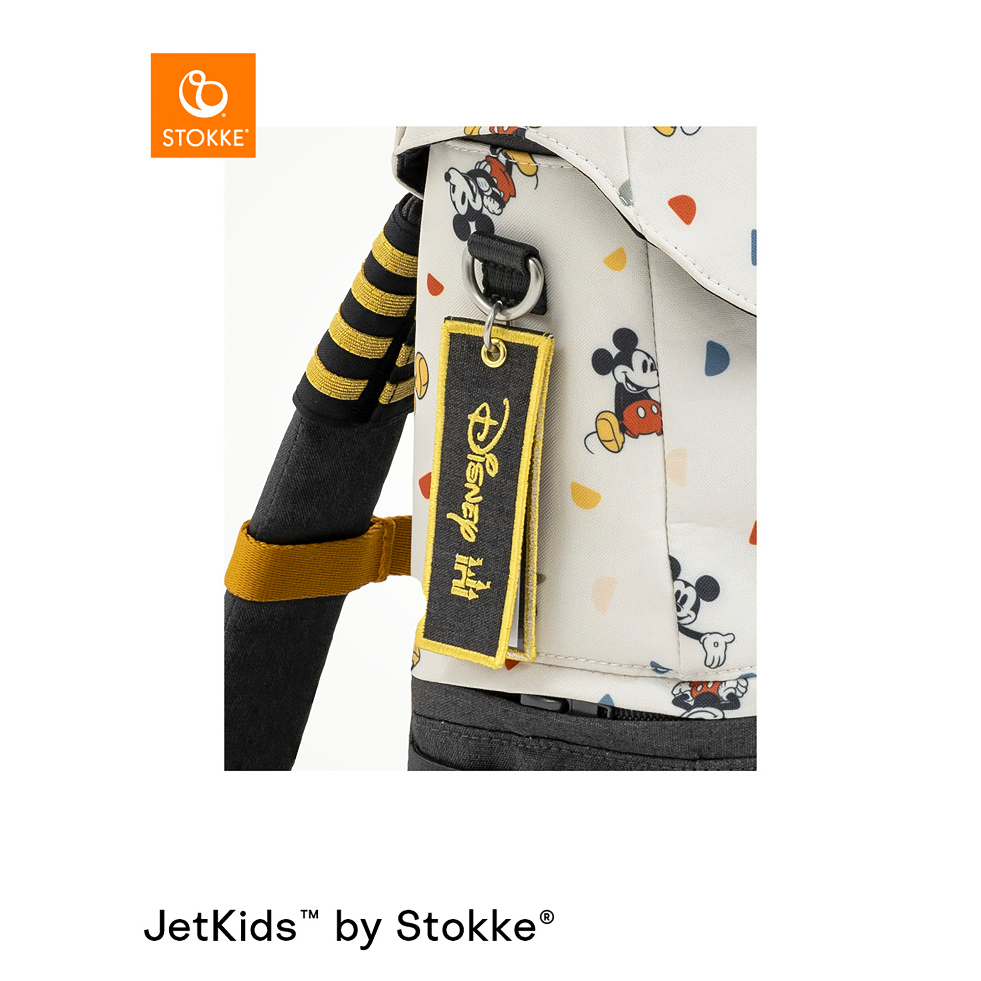 JetKids™ Crew Backpack Mickey Celebration STOKKE Beige 2000585255701 2