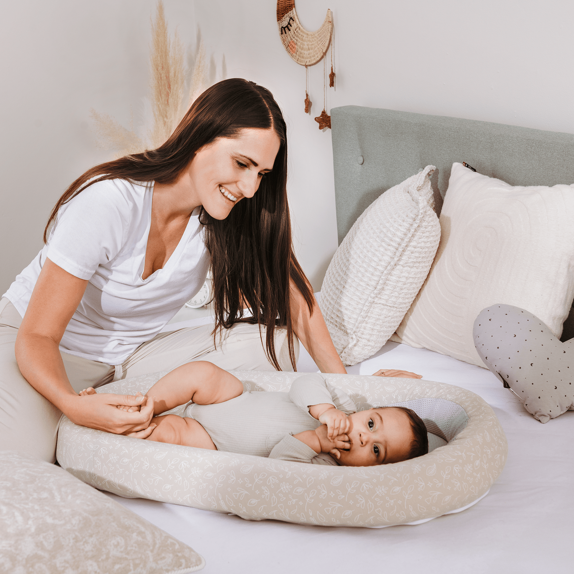 Kuschelnest, Träumeland, Beige – Besonderheit: aus atmungsaktivem 3D-Luftpolstermaterial