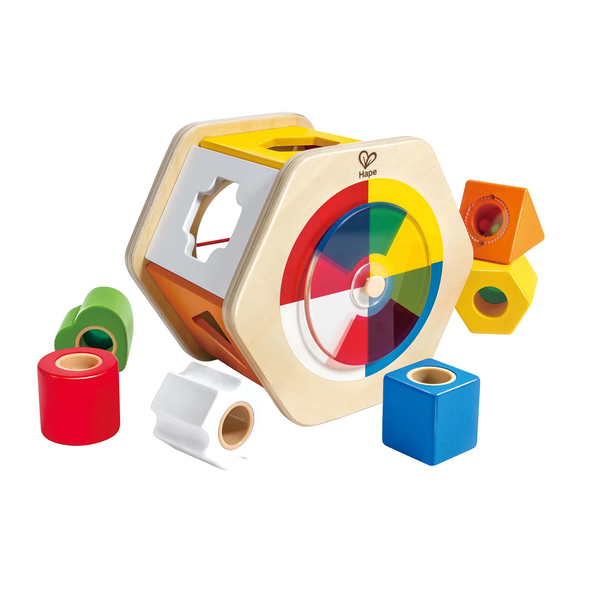Hape, Mehrfarbig – Besonderheit: mit 6 Blöcken mit unterschiedlichen Funktionen