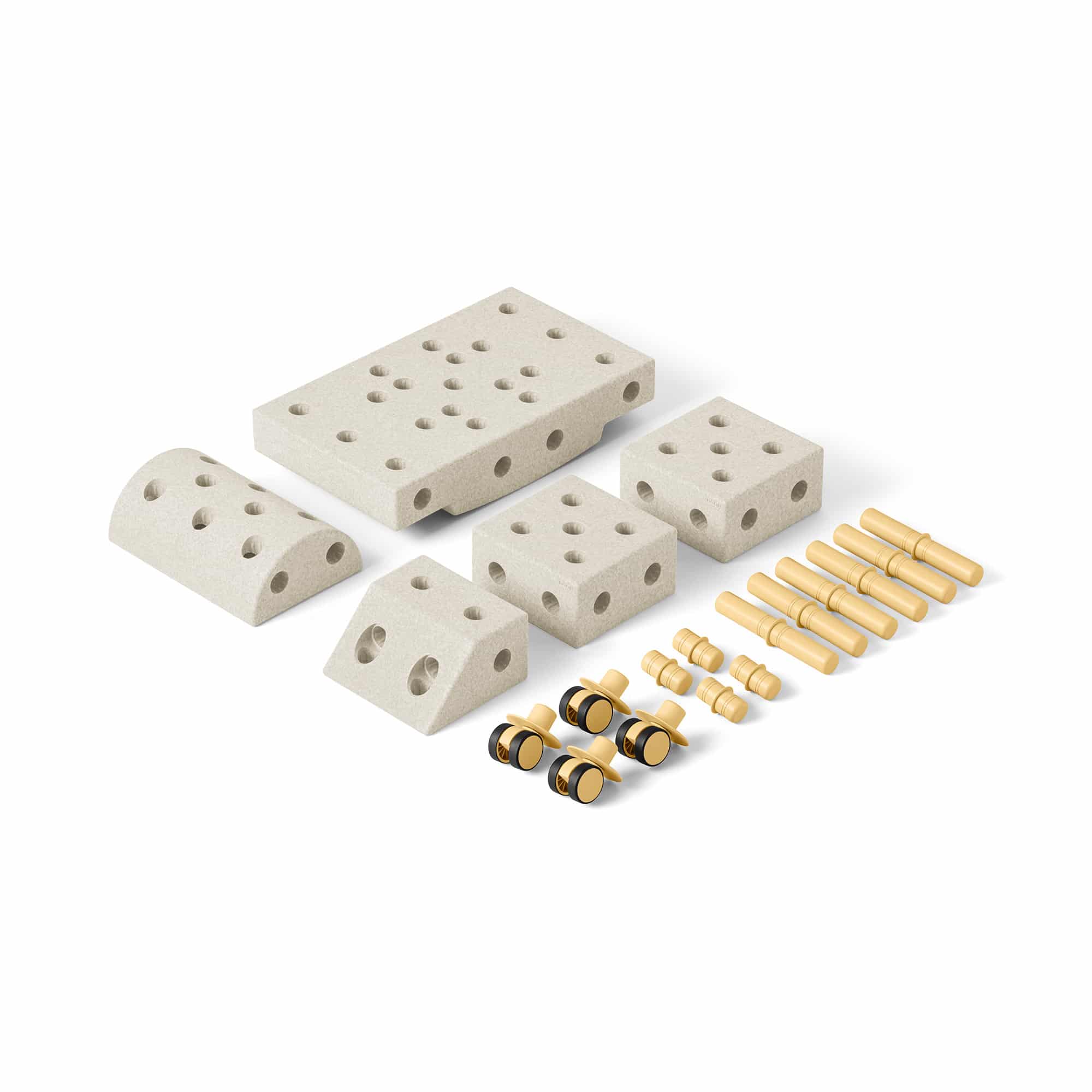 Schaumstoff Bausteine, MODU, Beige – Produktansicht