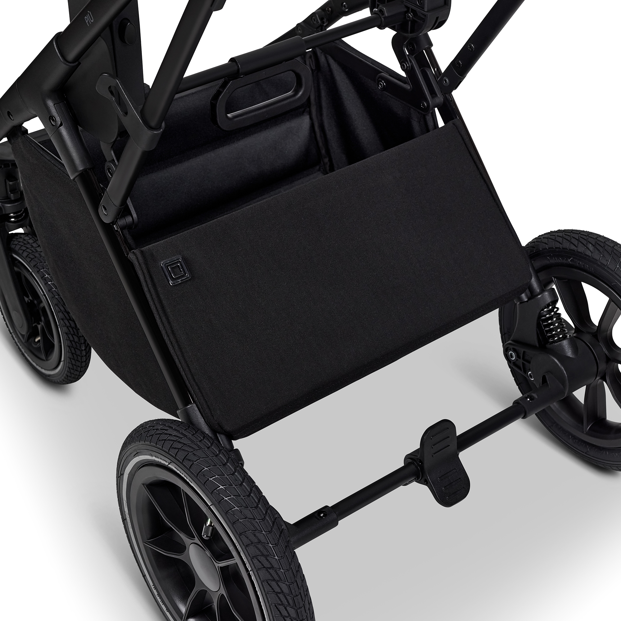 Kombi-Kinderwagen, MOON, Schwarz – Produktansicht