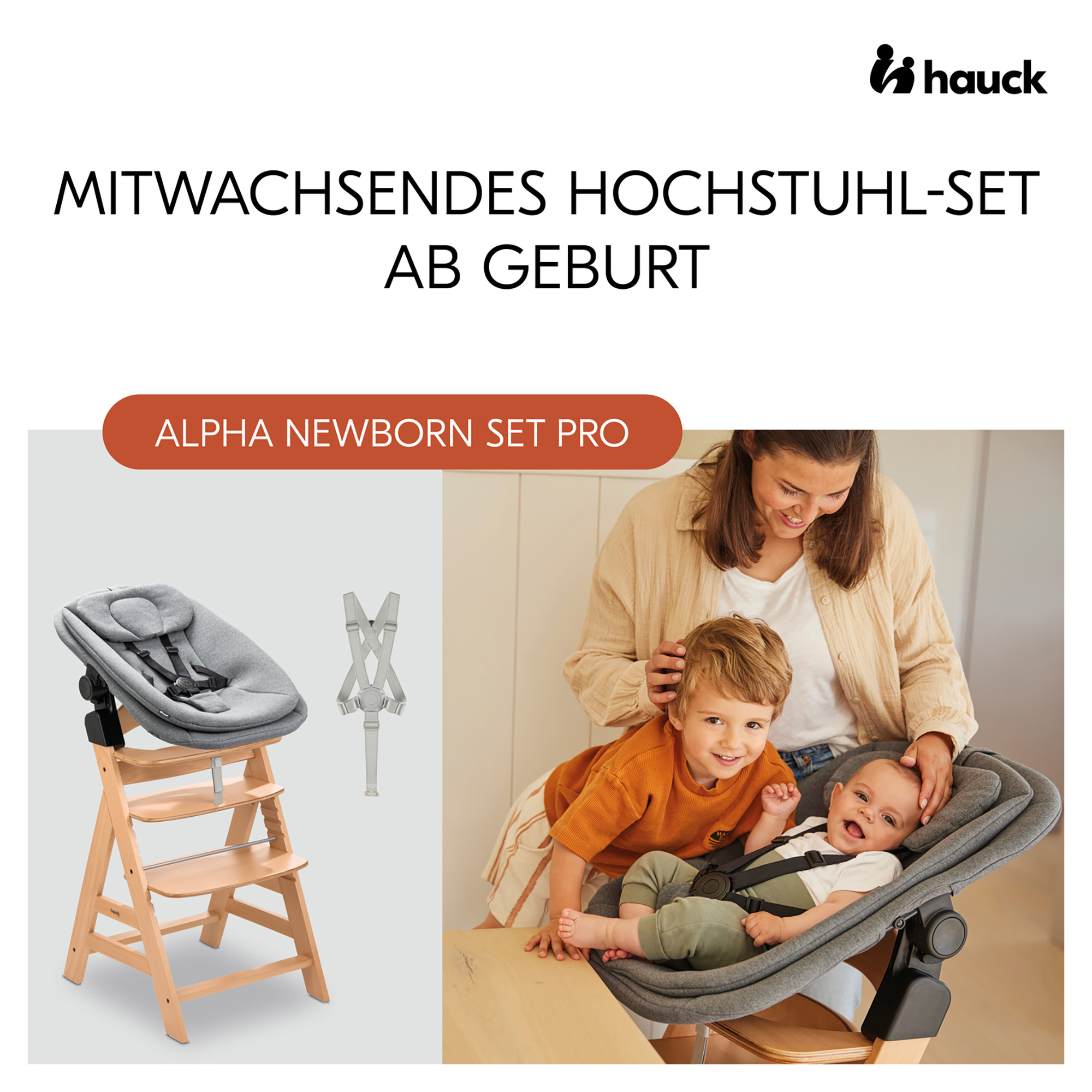 Hochstühle, hauck, Grau – Produktansicht