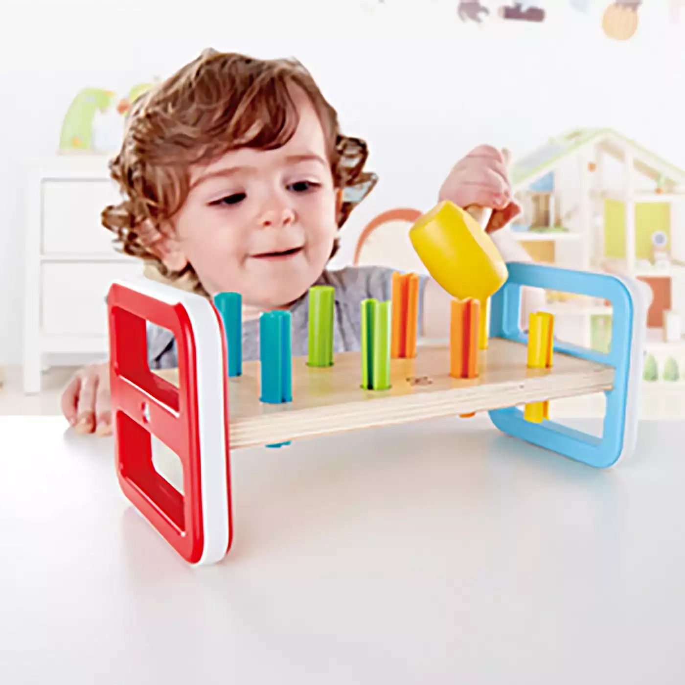 Regenbogen-Klopfbank Hape Mehrfarbig 2000576512509 2